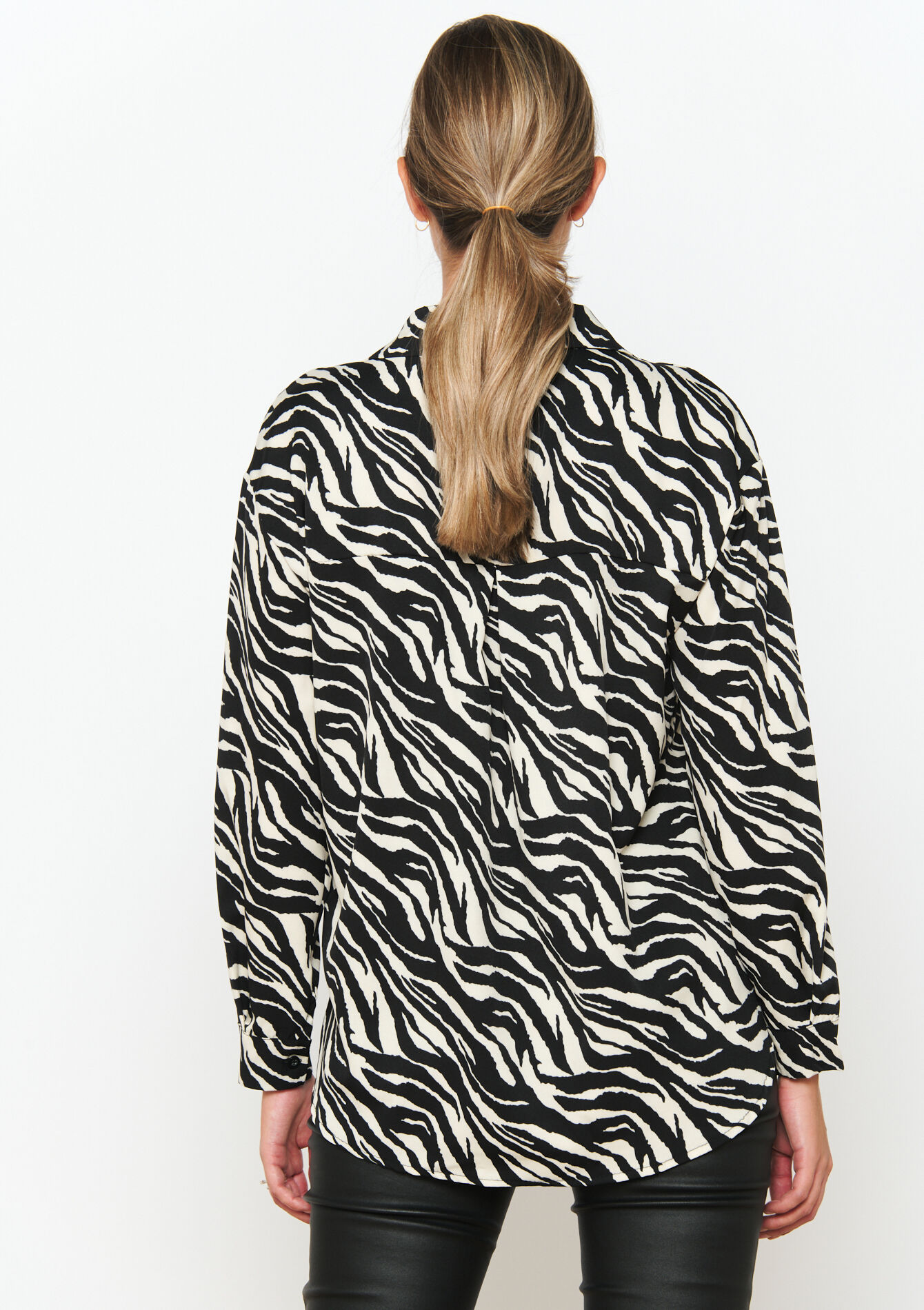 Shirt with zebra print - BLACK - 05702400_1119