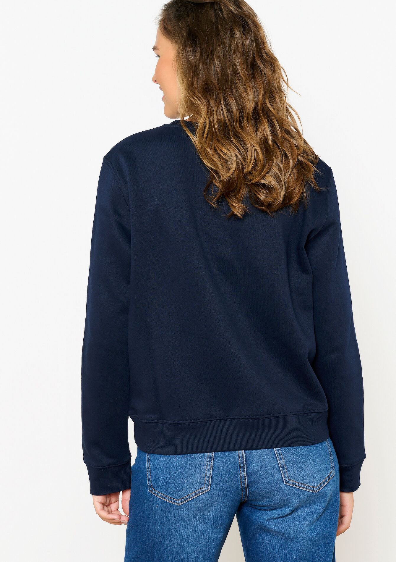Sweater met opschrift, Sweater met opschrift - NAVY BASIC - 03001717_2723