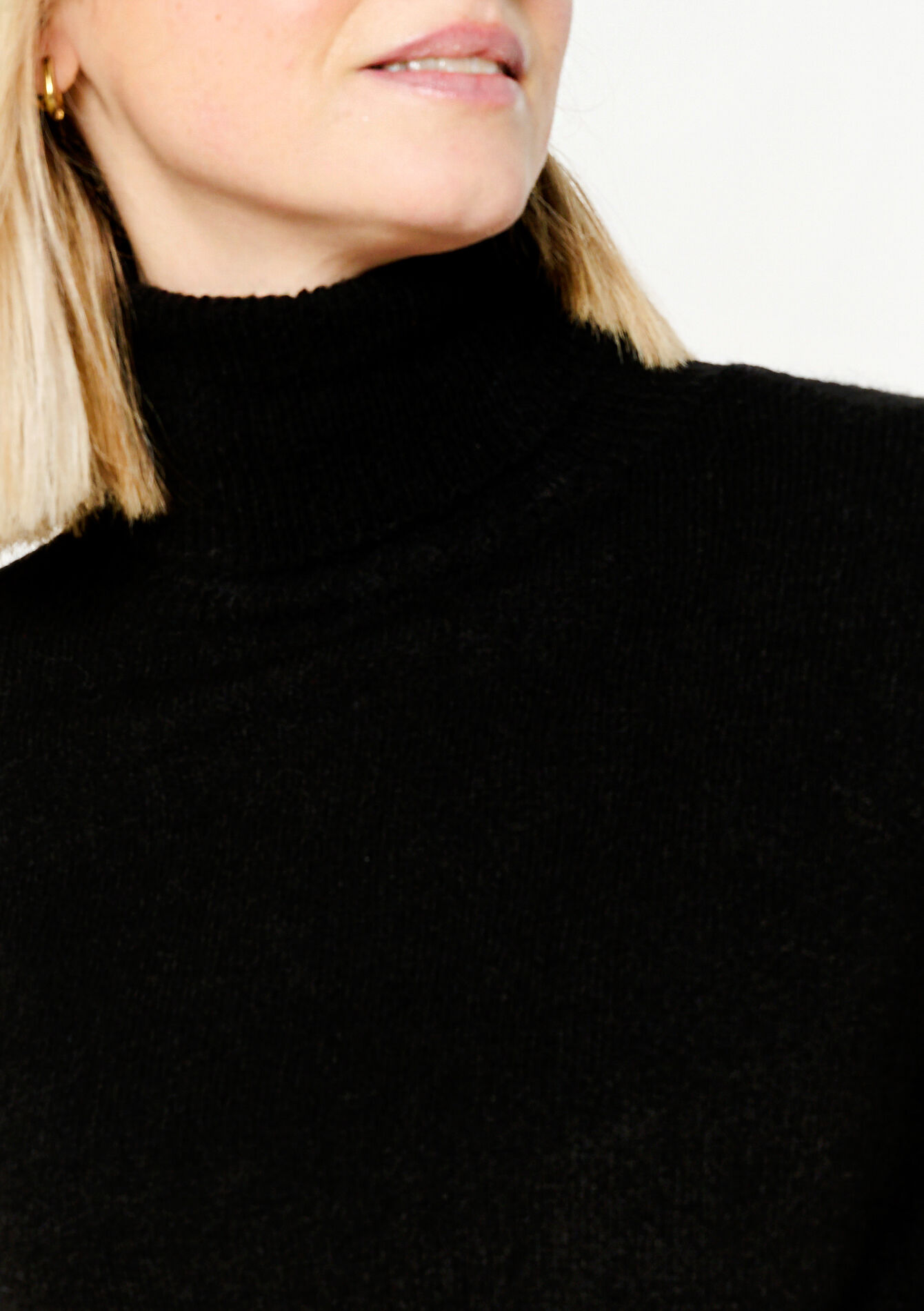 Pullover basique à col roulé, Pullover basique à col roulé - BLACK - 04006414_1119