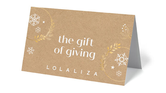E-carte cadeau - THE GIFT OF GIVING - 1088655