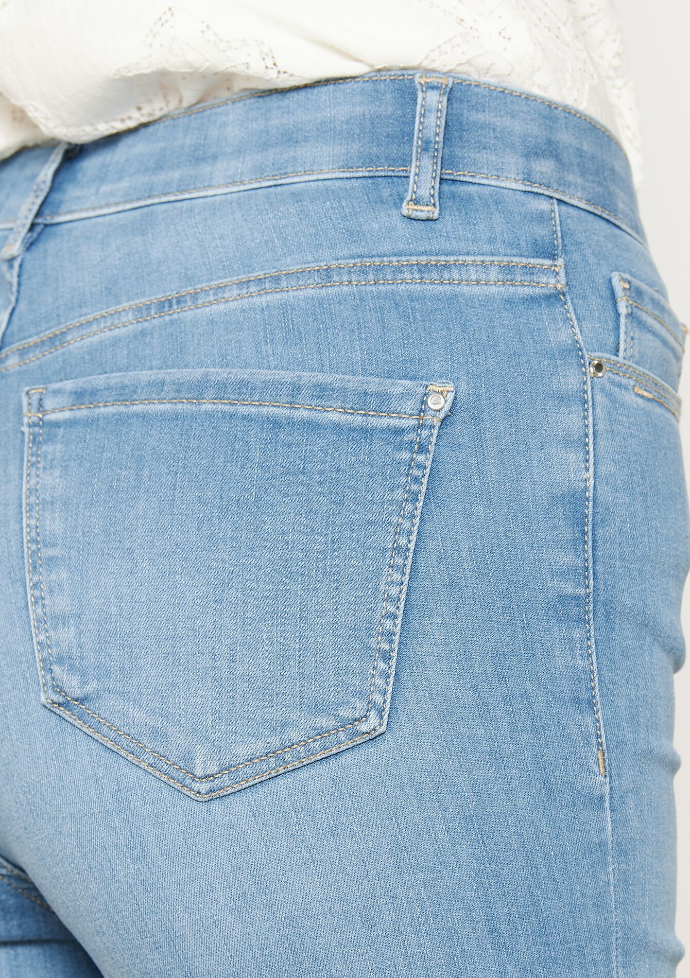 Multiple size slimfit jeans - BLUE BLEACHED - 22000578_0502