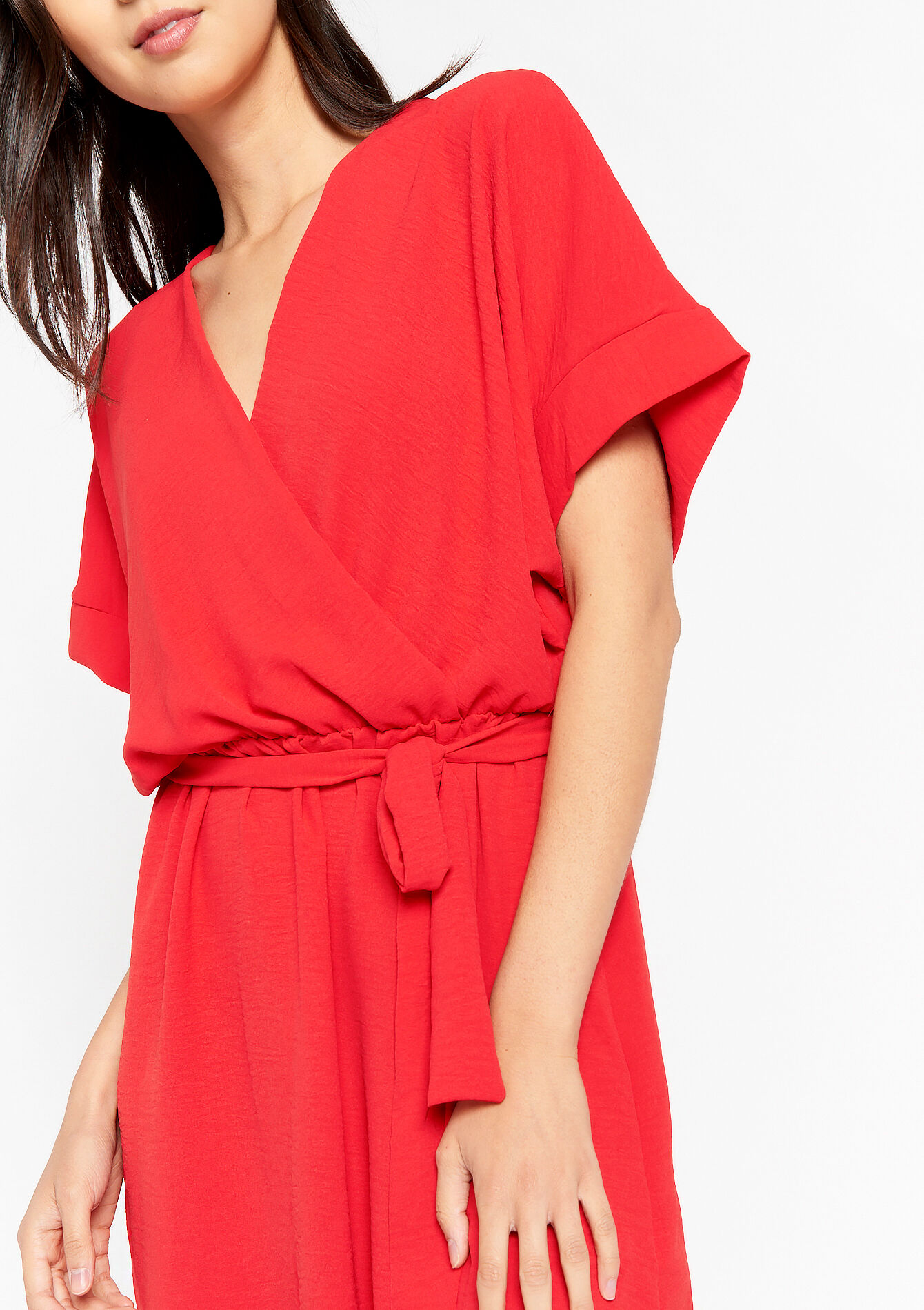 Jurk met vleermuismouwen, Jurk met vleermuismouwen - RED LOLLIPOP - 08103389_5301