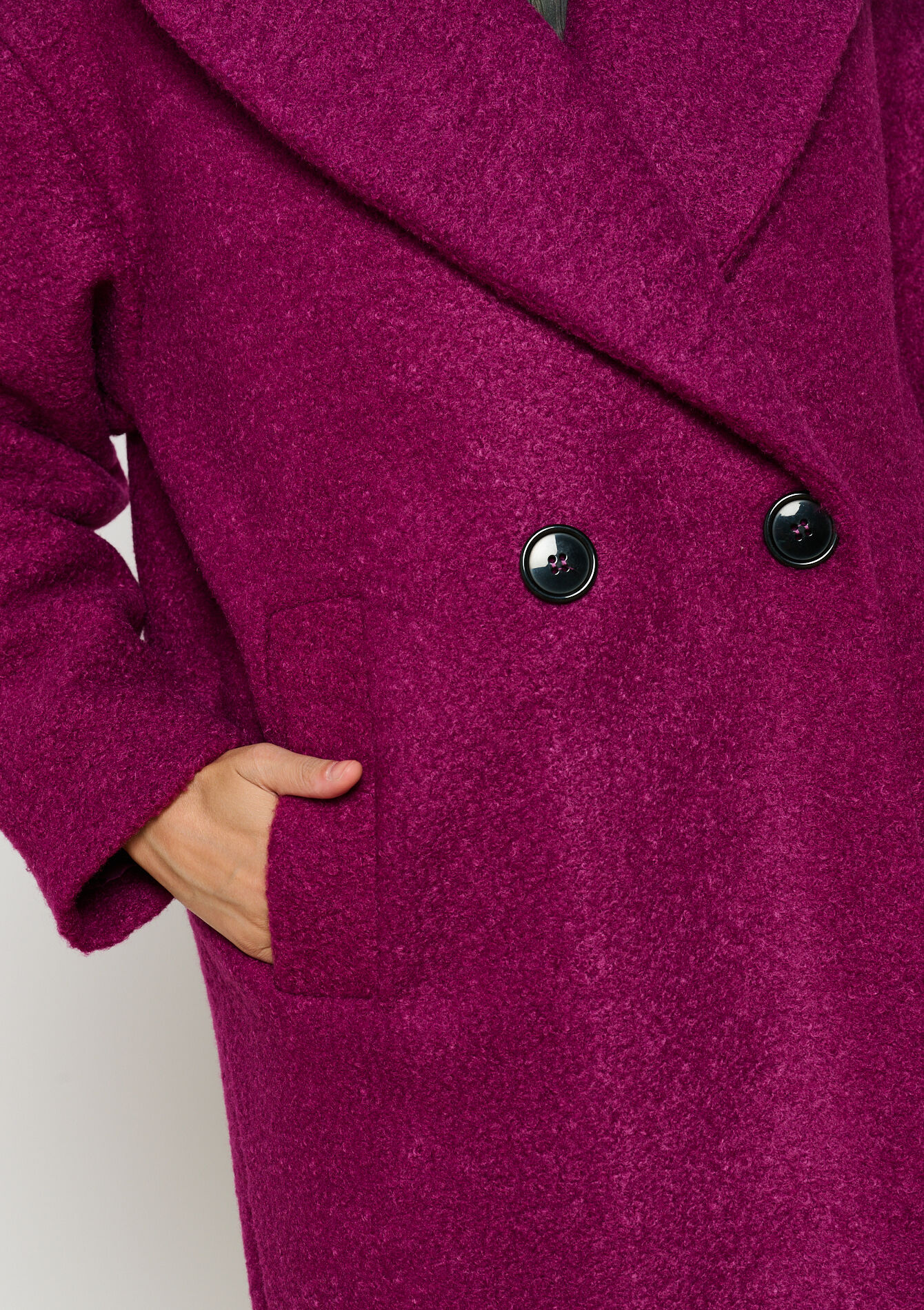 Manteau doux ample - VIOLINE - 23000712_2576