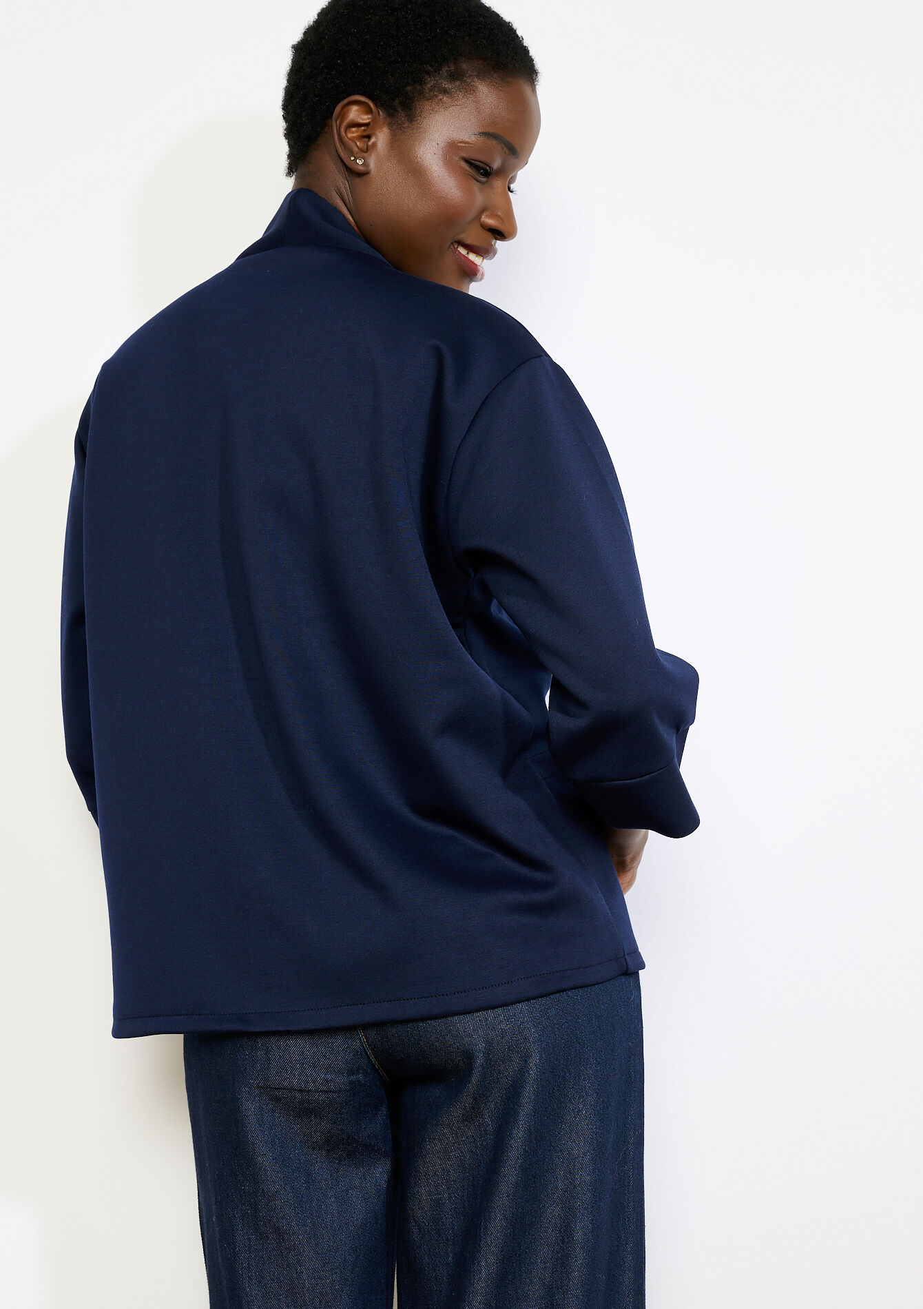 Veste fluide manches 3/4 - NAVY BASIC - 09101183_2723