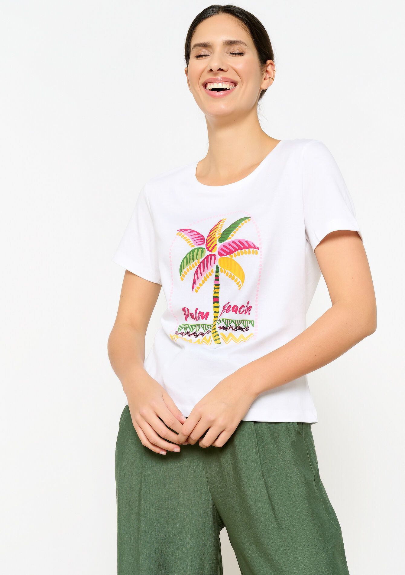 T-shirt with artwork, T-shirt with artwork - REAL WHITE - 02301522_2509