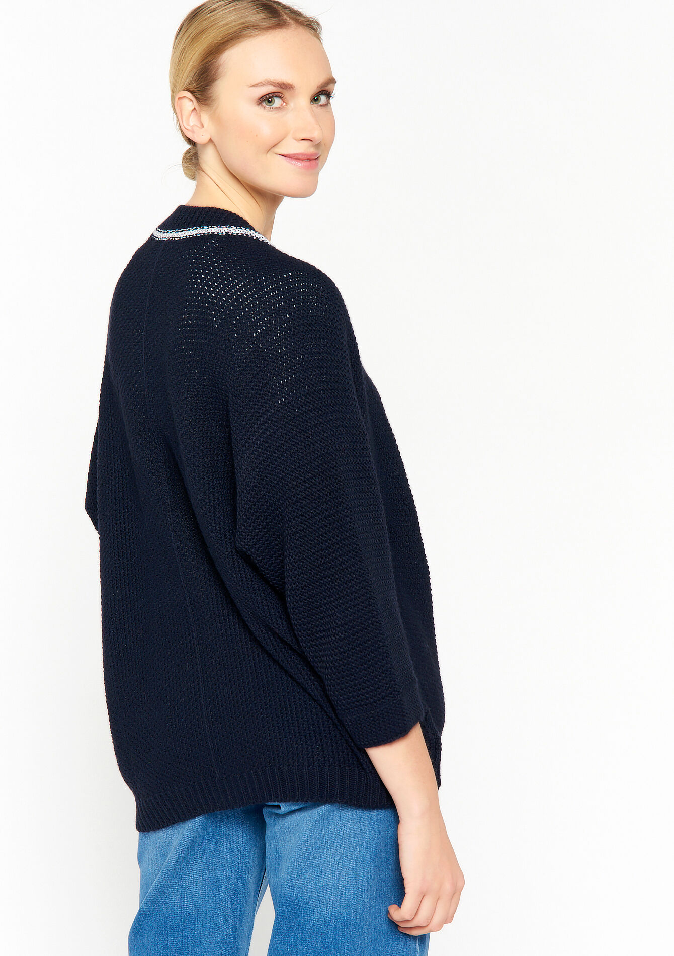 Open cardigan, Open cardigan - NAVY BASIC - 04101029_2723