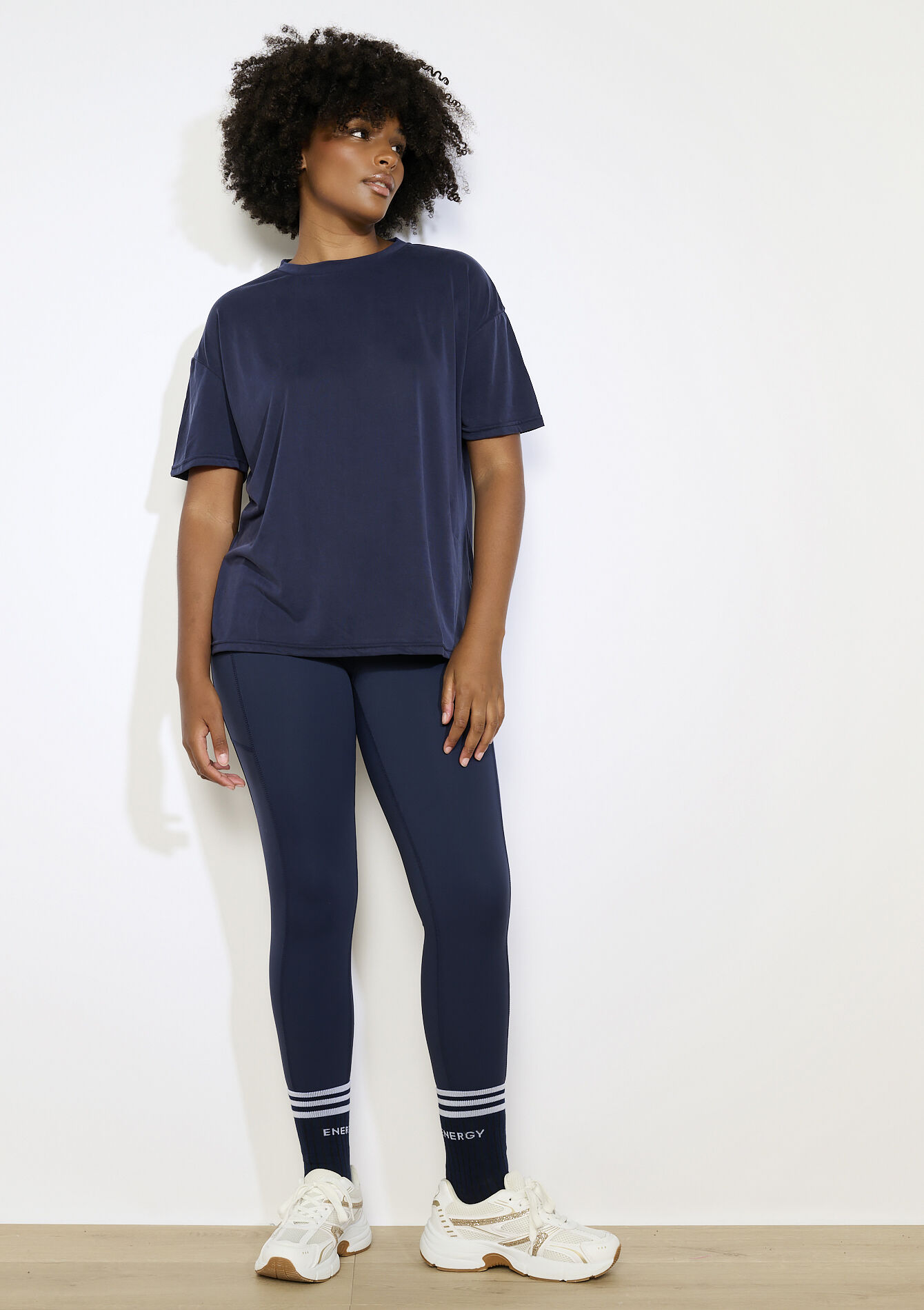 T-shirt ample de sport, T-shirt ample de sport - NAVY BASIC - 15100371_2723
