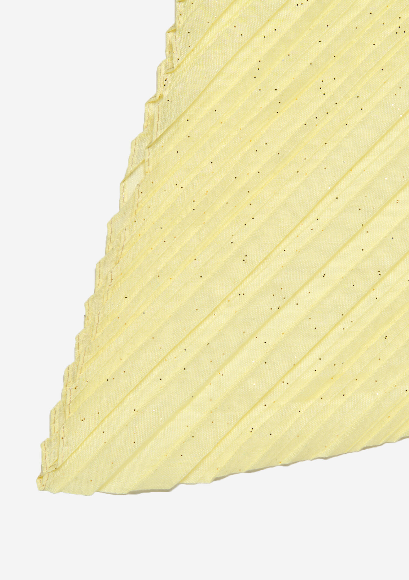 Scarf with plissé and sequins - YELLOW SUN - 17101258_5007
