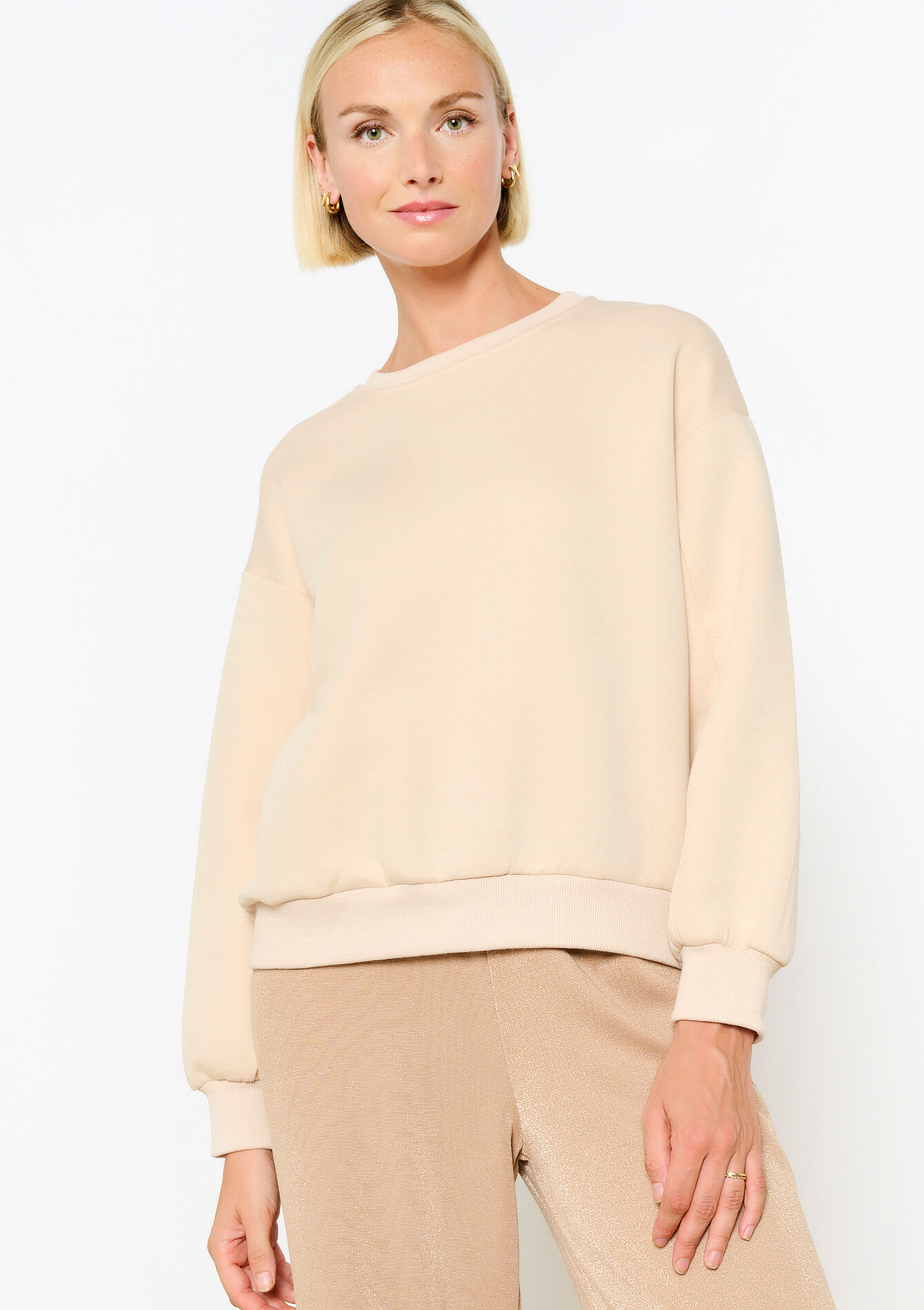 Oversized sweater, Oversized sweater - BEIGE ASH - 03001724_1904