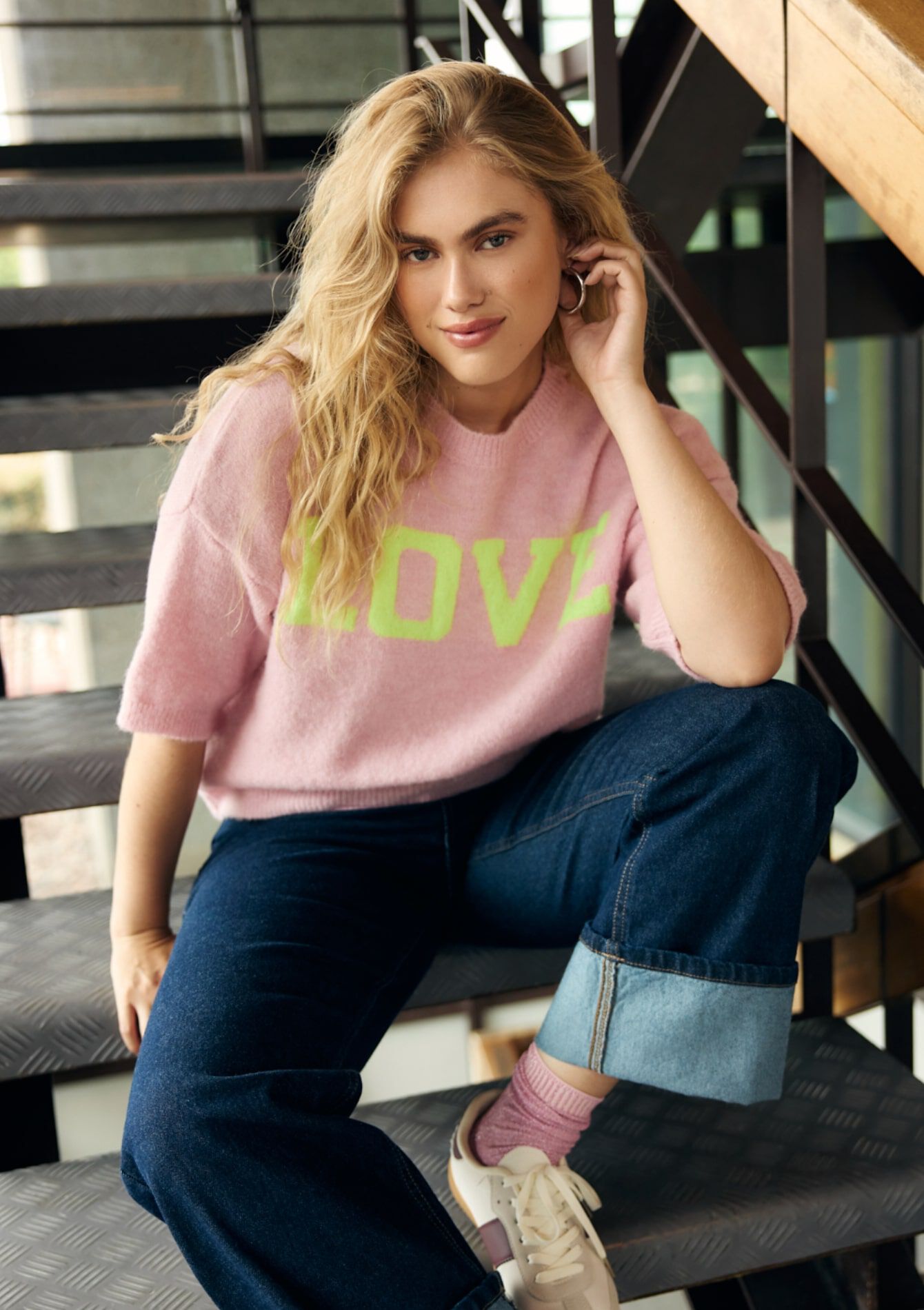 Trui met opschrift, Trui met opschrift, , back