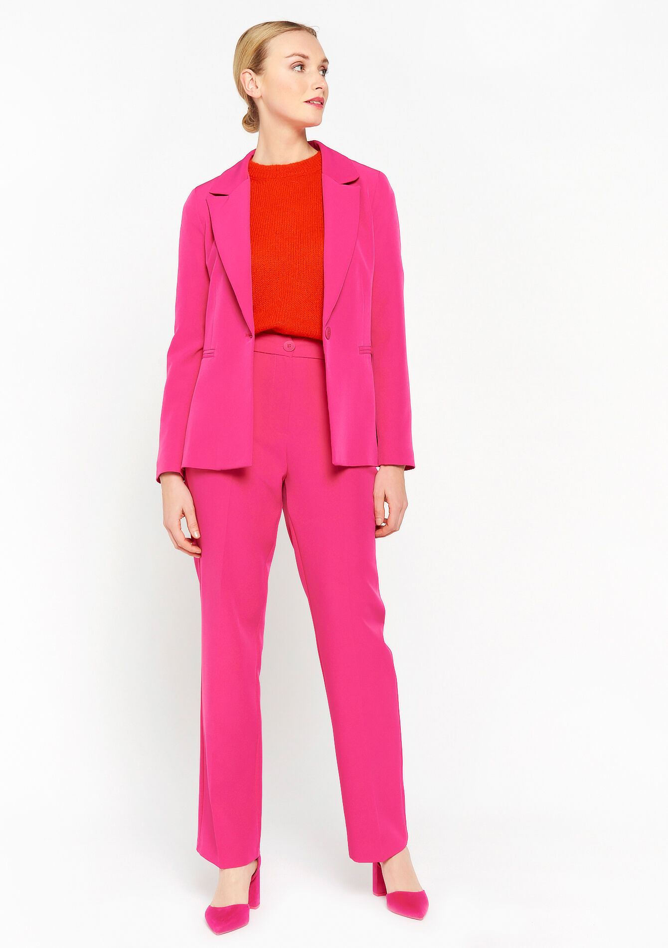 Suiting trousers, Suiting trousers - FUCHSIA - 06100505_5626