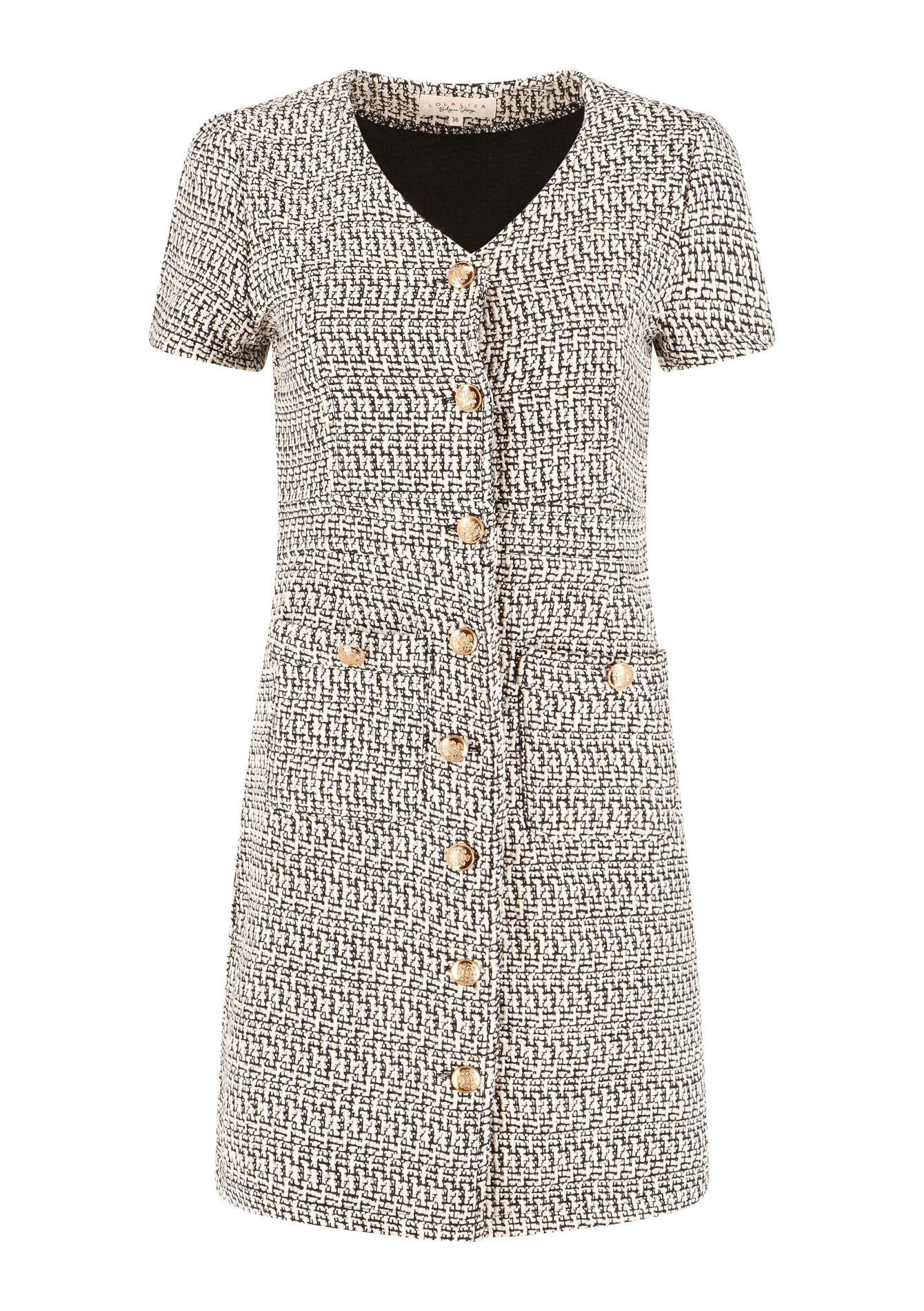 Tweed jurk, Tweed jurk - OFFWHITE - 08103352_1001