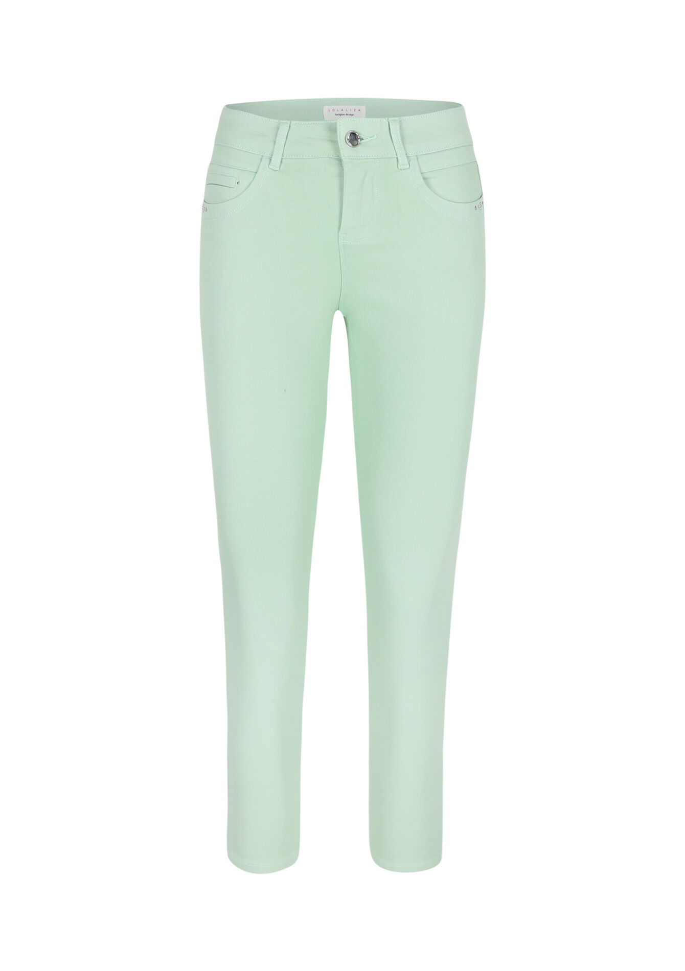 Slim-fit trousers, Slim-fit trousers - MINT GREEN - 1089695
