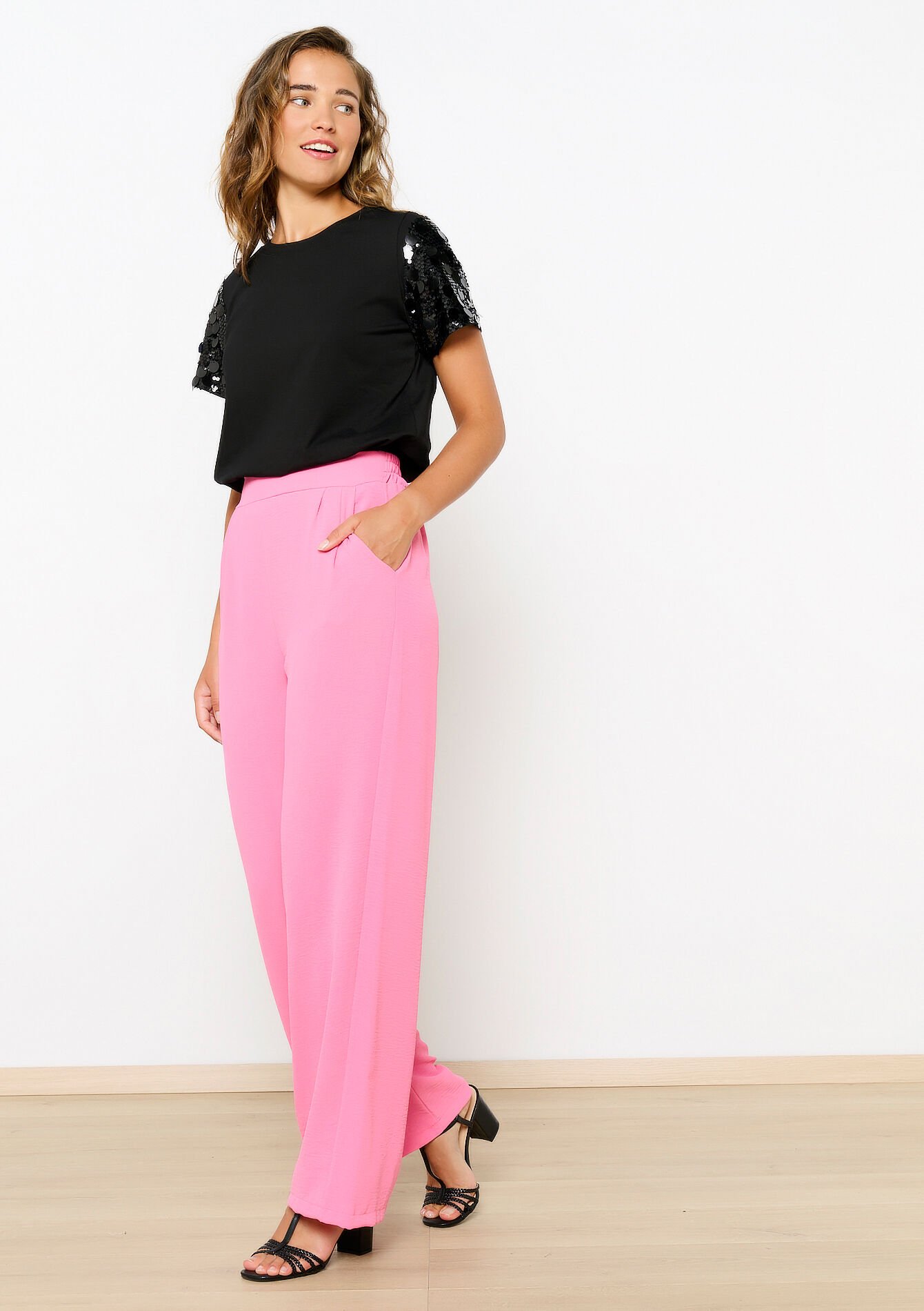 Wide pants, Wide pants - PINK BUBBLEGUM - 06600891_1477