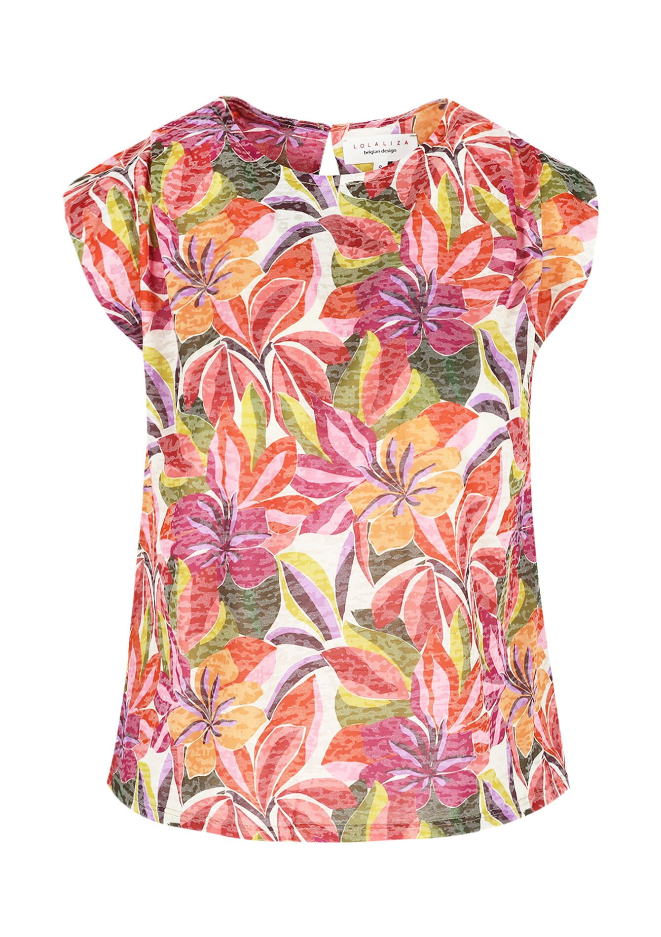 Mouwloze t-shirt met print, Mouwloze t-shirt met print - VIOLINE - 02301819_2576