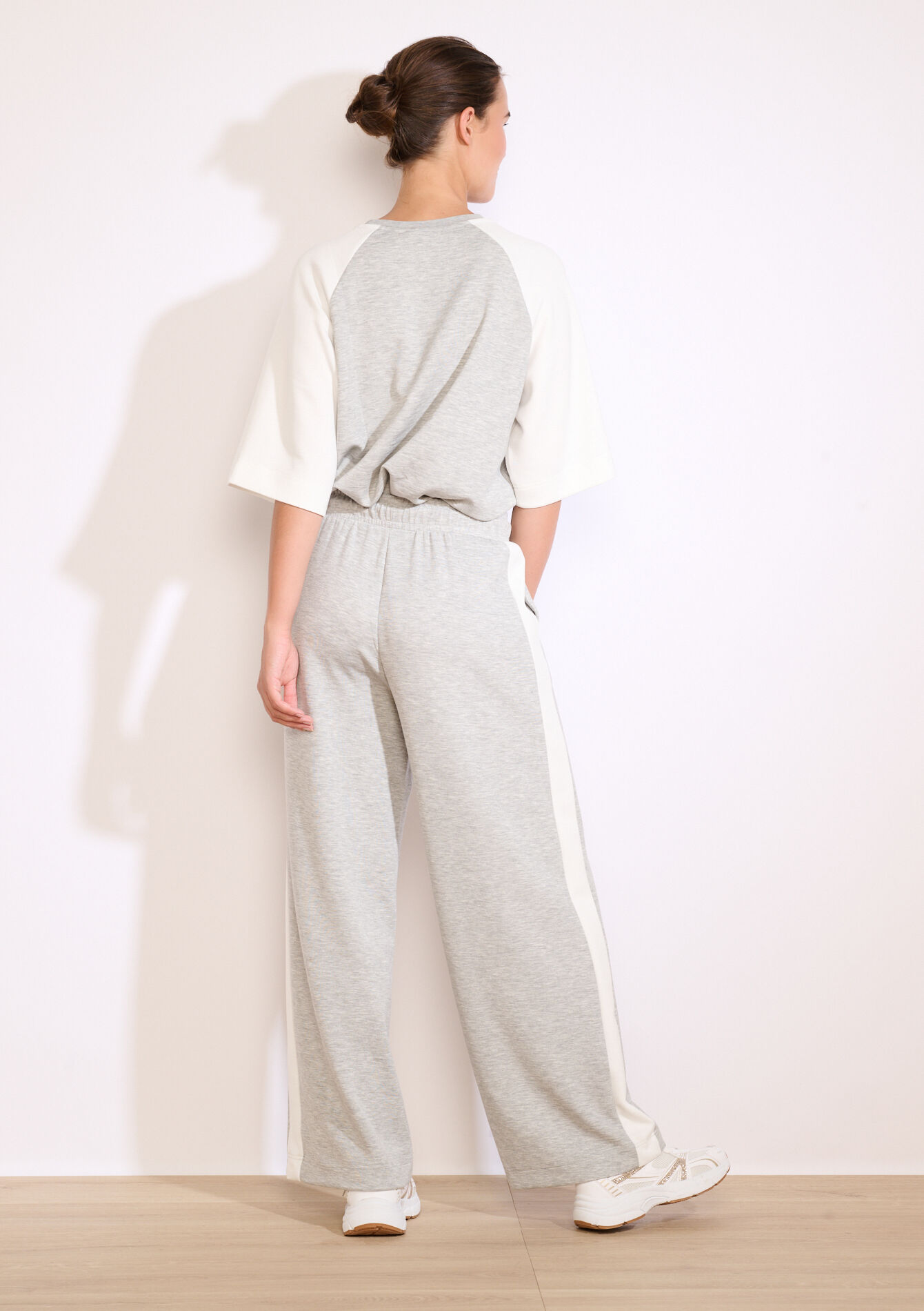 Pantalon de jogging à bandes, Pantalon de jogging à bandes - LIGHT GREY MEL - 15100372_1061