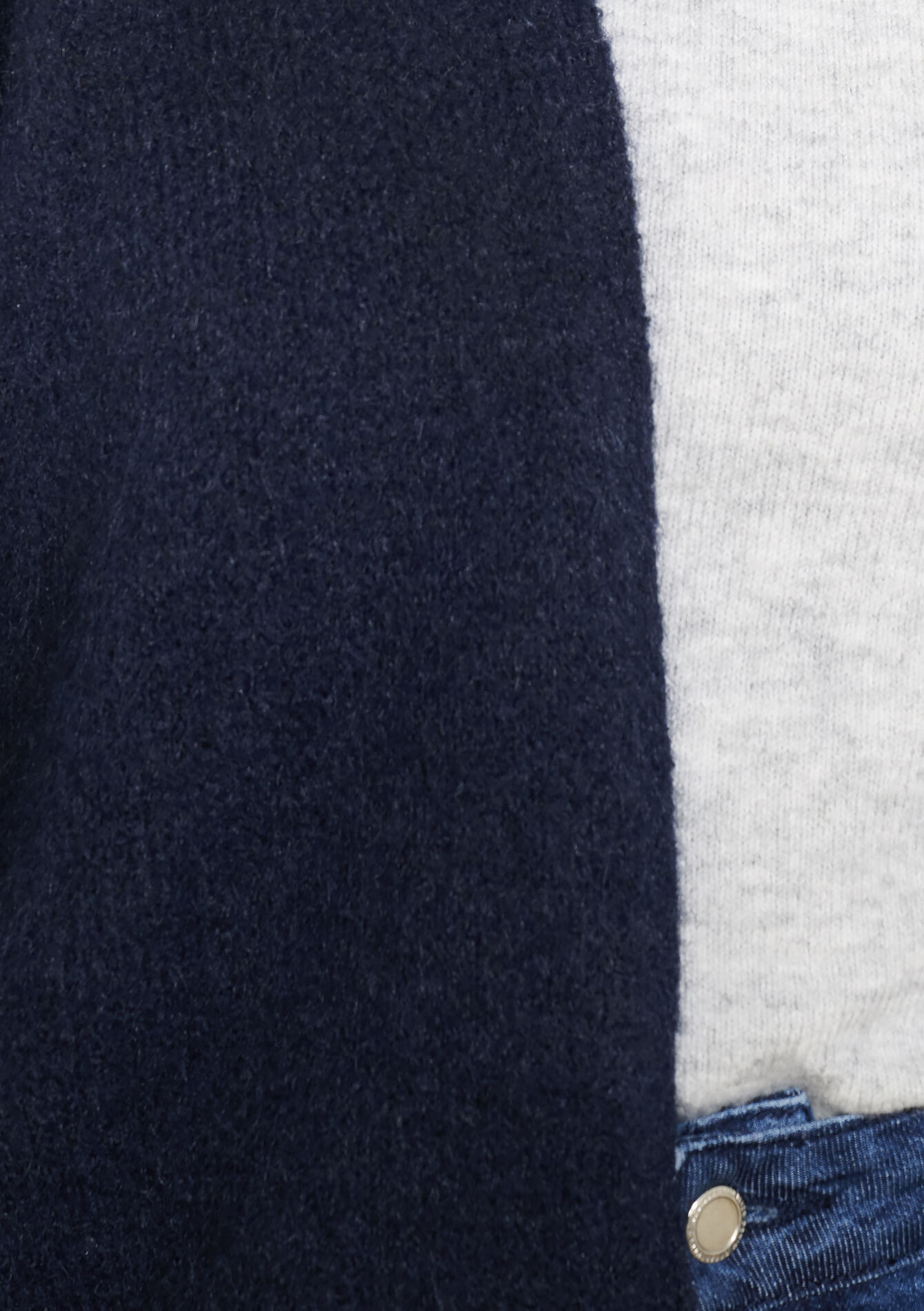 Open knit cardigan - NAVY BASIC - 04101387_2723