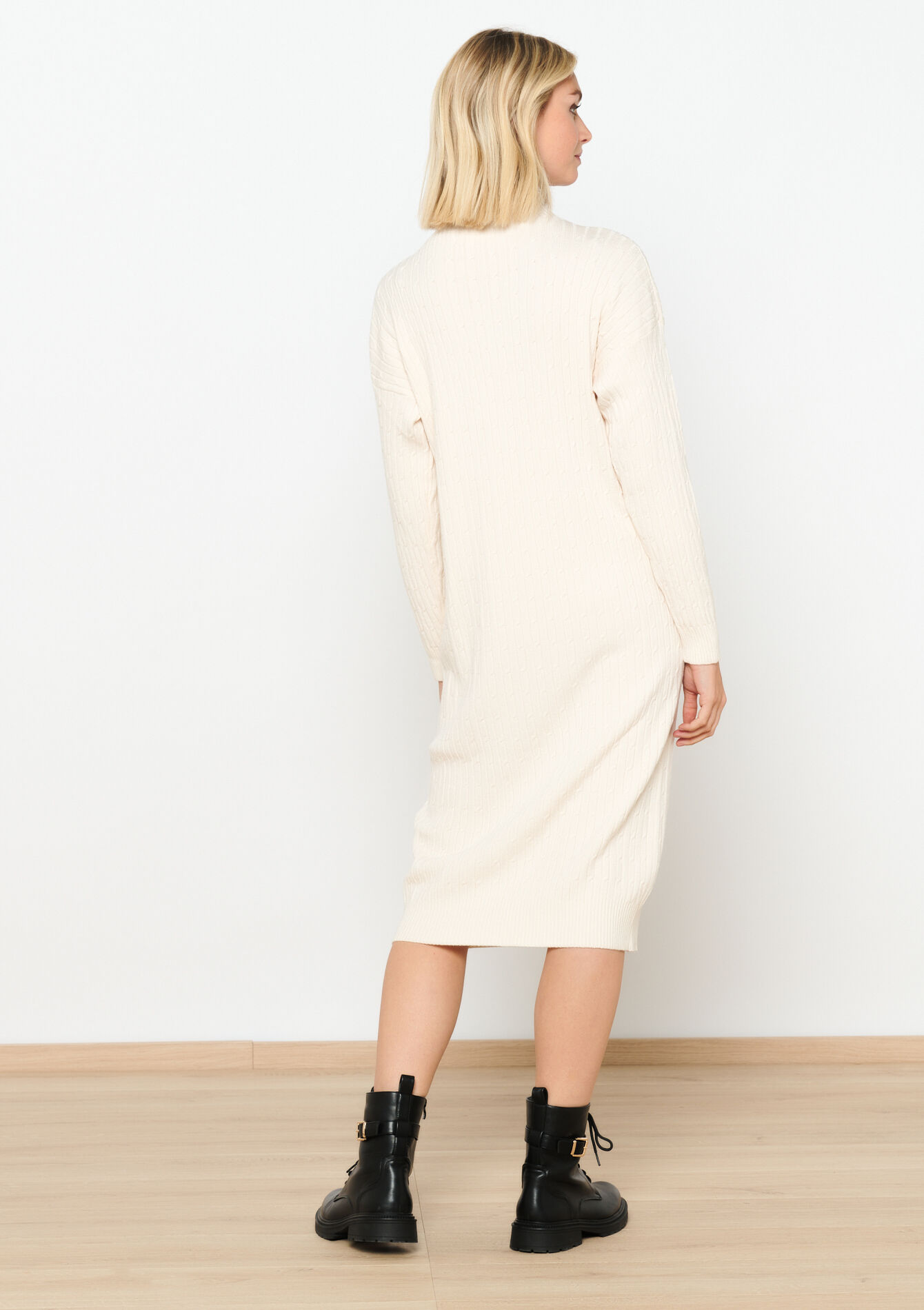 Robe pullover avec col montant, Robe pullover avec col montant - OFFWHITE - 08103401_1001