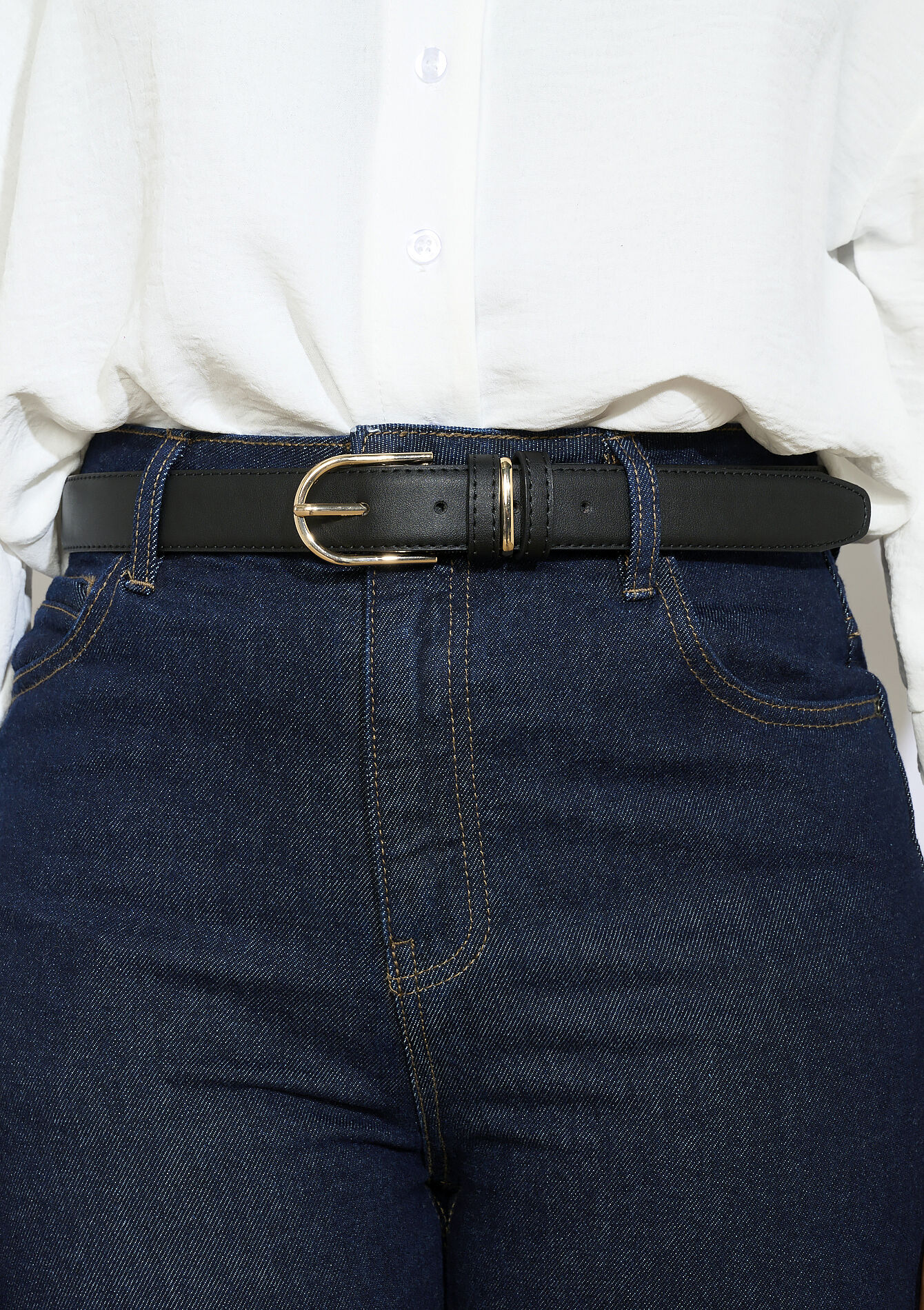 Ceintuur van imitatieleer, Ceintuur van imitatieleer - BLACK - 14001897_1119