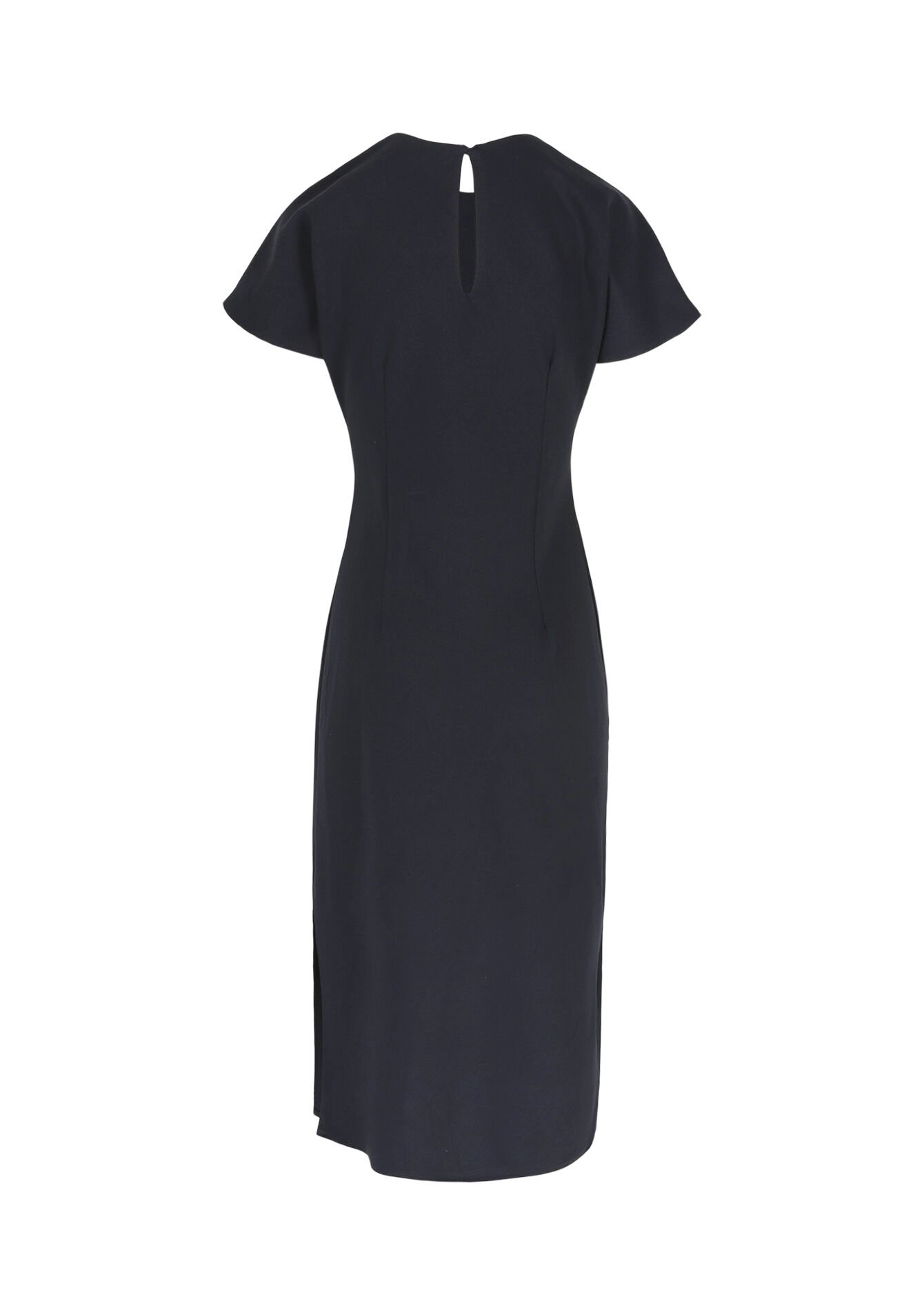 Gedrapeerde midi-jurk - NAVY BASIC - 08104447_2723