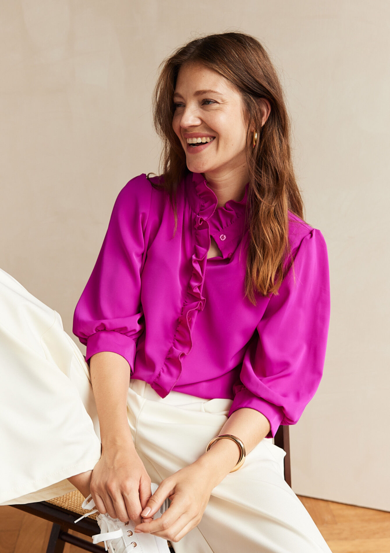 Hemd met ruches - VIOLINE - 05702672_2576