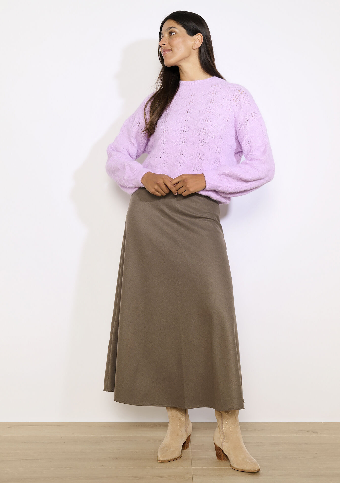 Textured soft sweater, Textured soft sweater - LILAC BRIGHT - 04007095_2578
