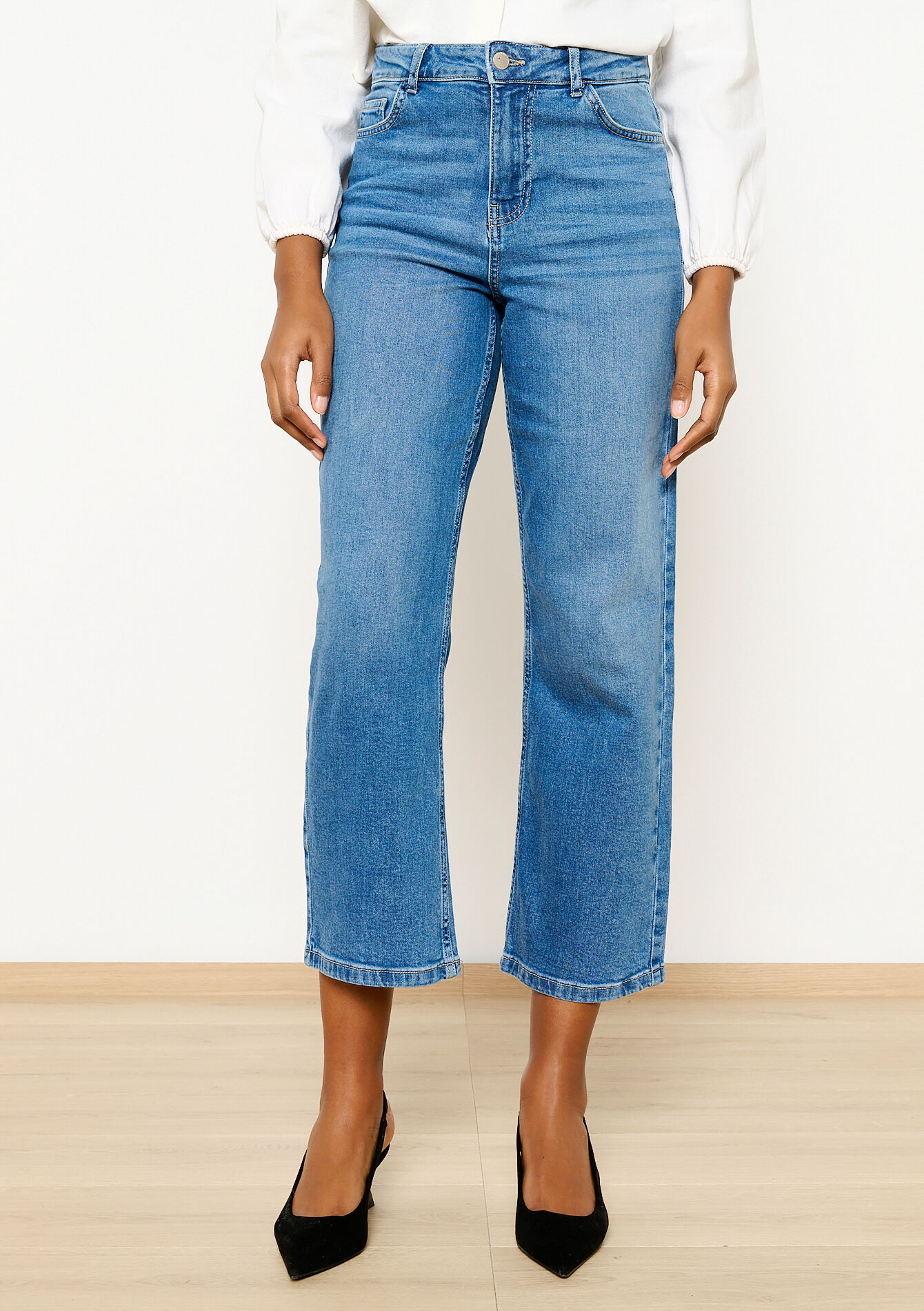 Jean évasé, Jean évasé - MEDIUM BLUE - 22000519_0500