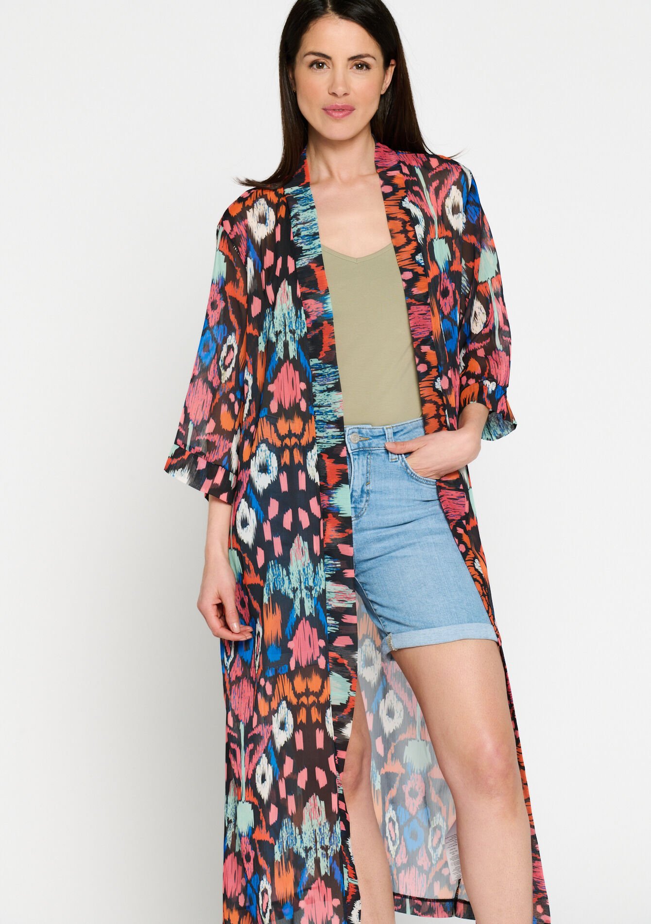 Lange kimono - BLACK - 09100800_1119