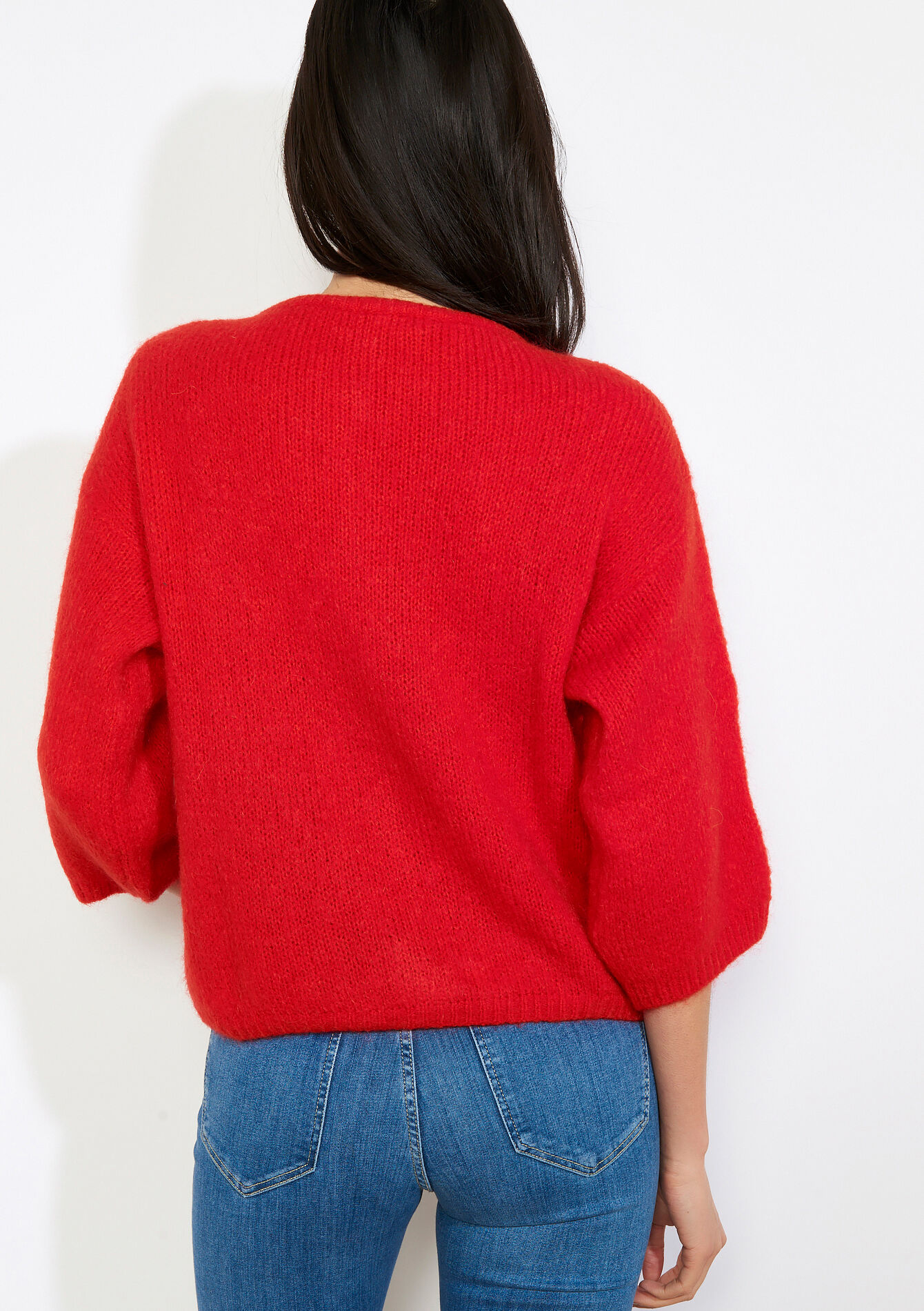 Minimalistisch vest met knopen - RED LOLLIPOP - 04101446_5301