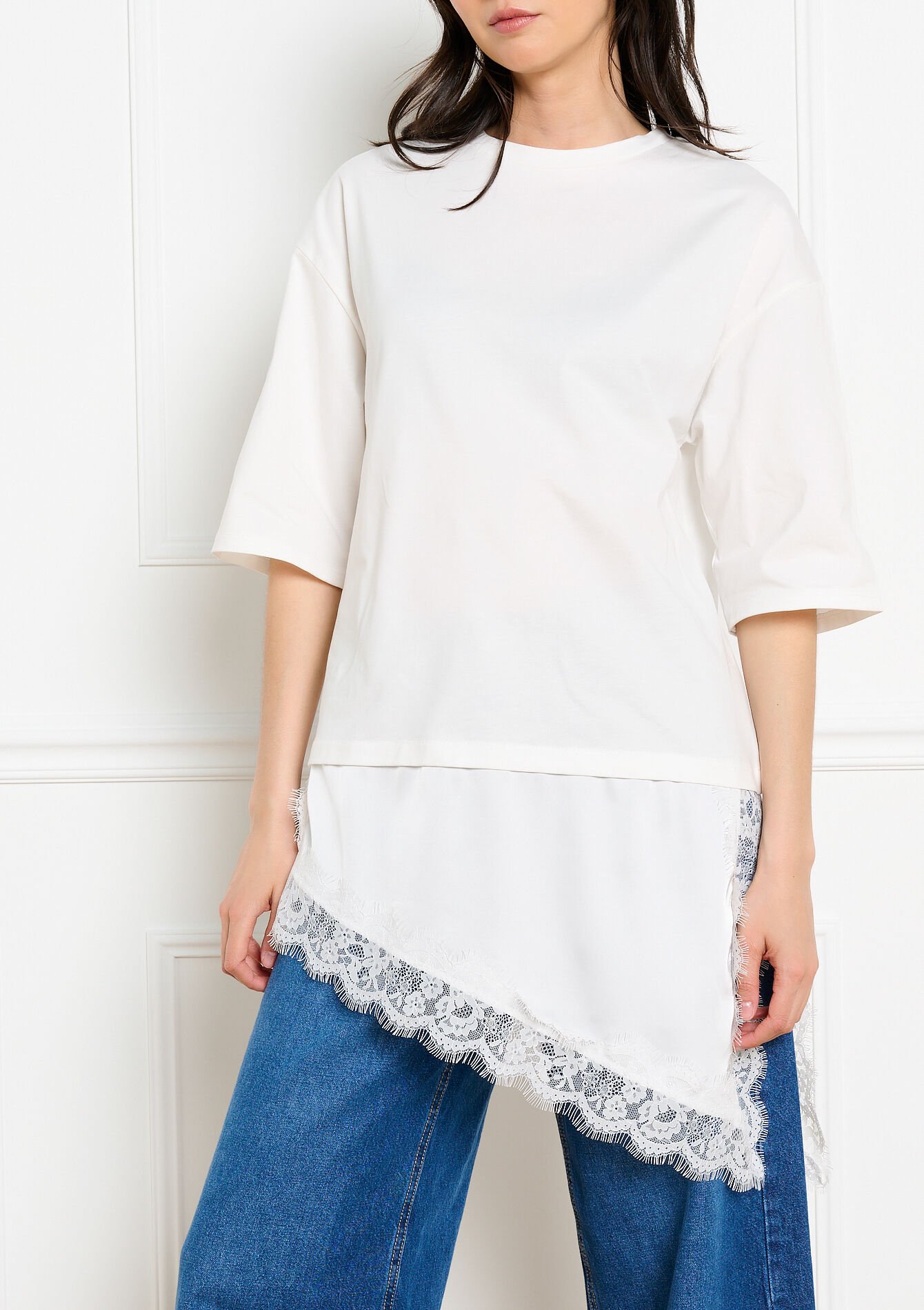 T-shirt asymétrique - OFFWHITE - 02302036_1001