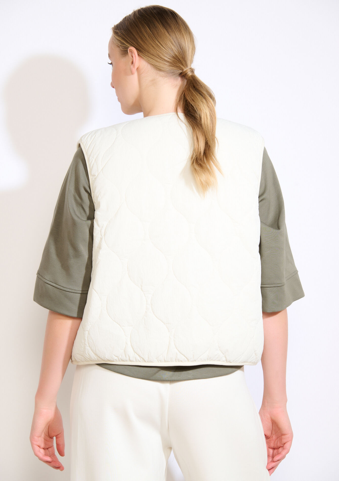 Omkeerbare bodywarmer, Omkeerbare bodywarmer - VANILLA WHITE - 15100339_1013