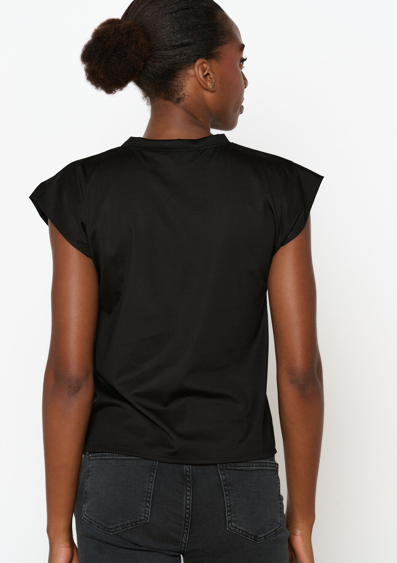Short-sleeved T-shirt, Short-sleeved T-shirt - BLACK - 02301683_1119