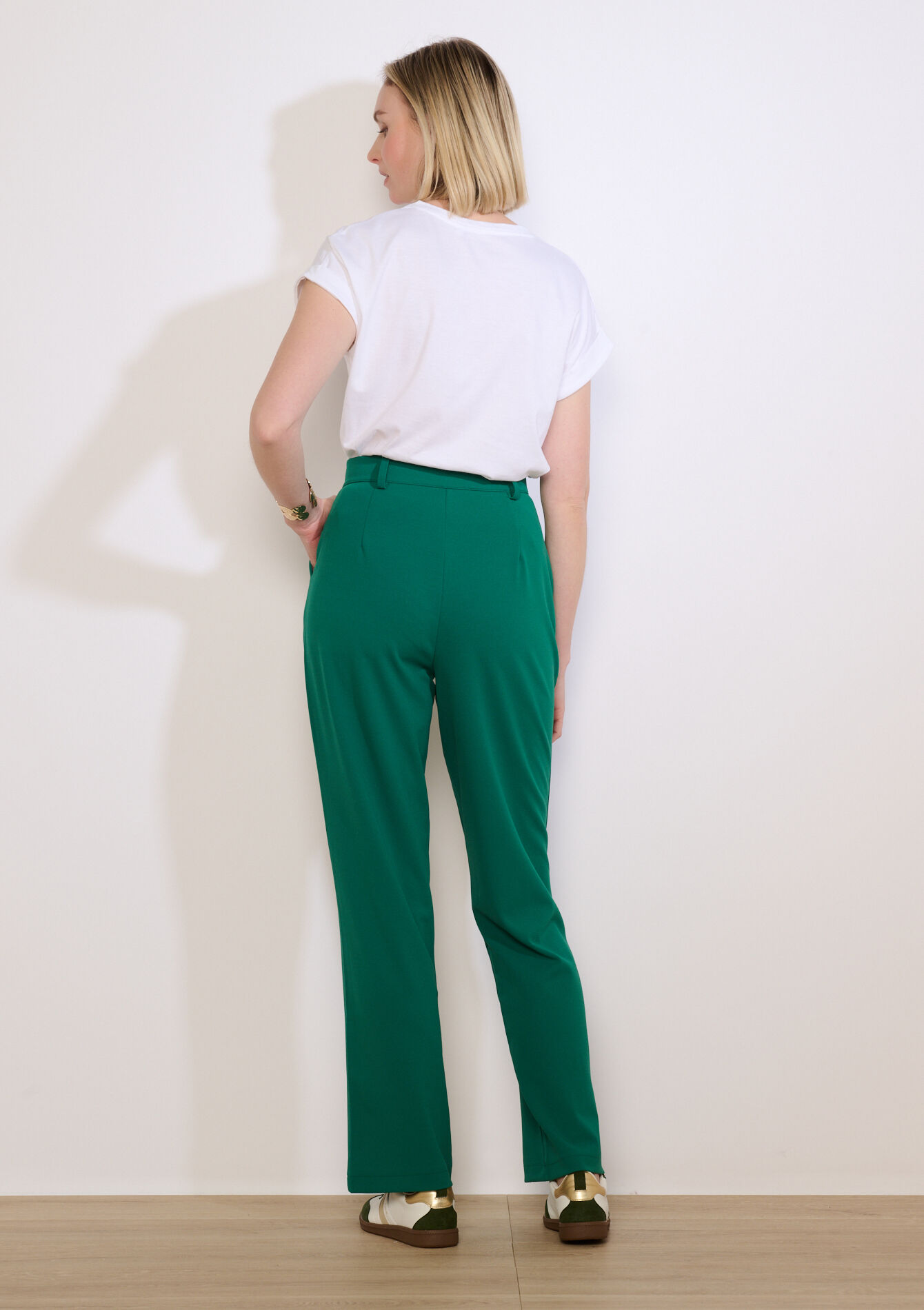 Rechte elegante broek - GREEN EMERALD - 06100788_4511