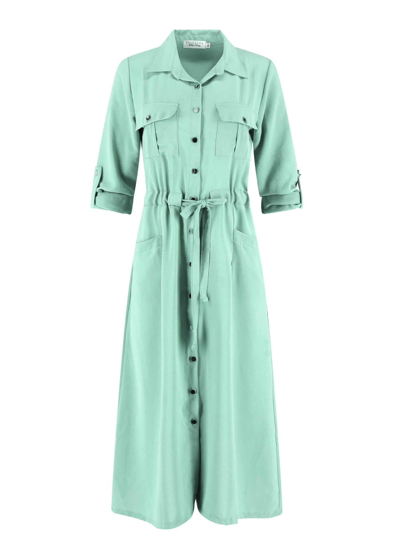 Robe-chemise utilitaire, Robe-chemise utilitaire - MINT GREEN - 08602190