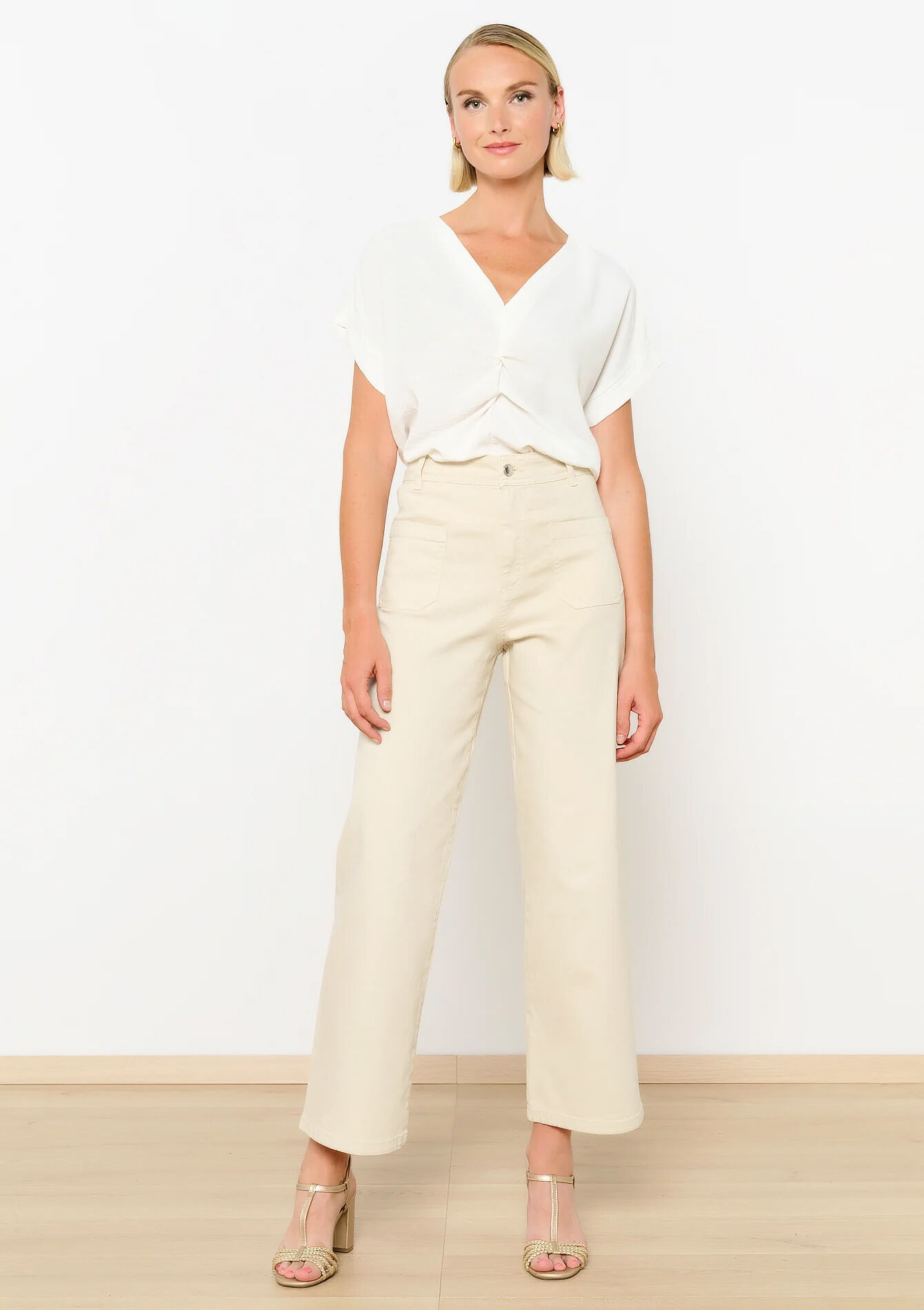 Wijde jeans, Wijde jeans - LT BEIGE - 22000552_2527