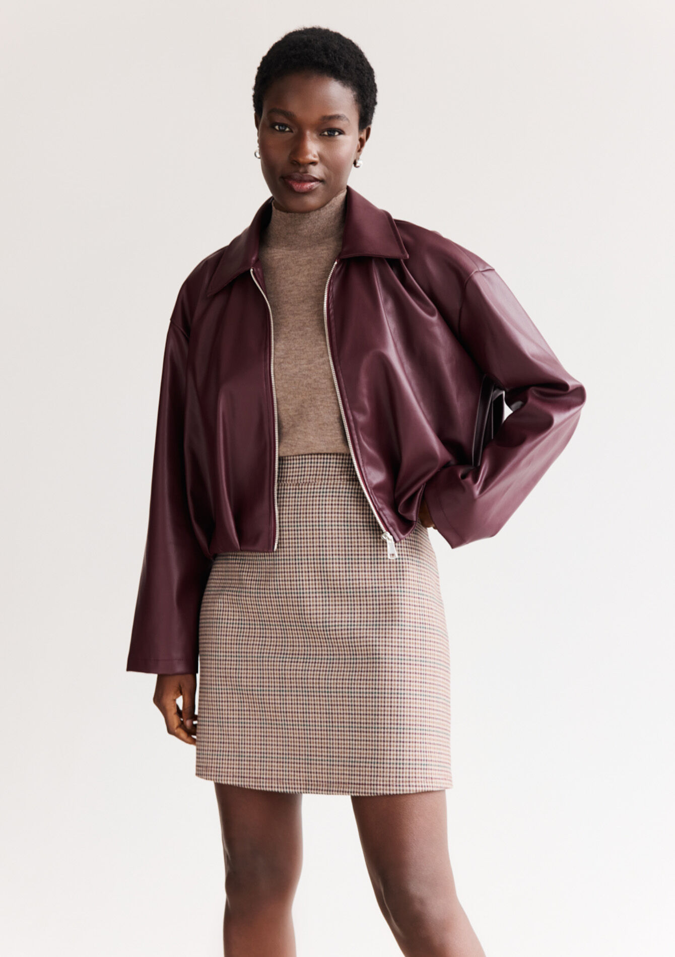 Minirok met pied-de-poule, Minirok met pied-de-poule, , back