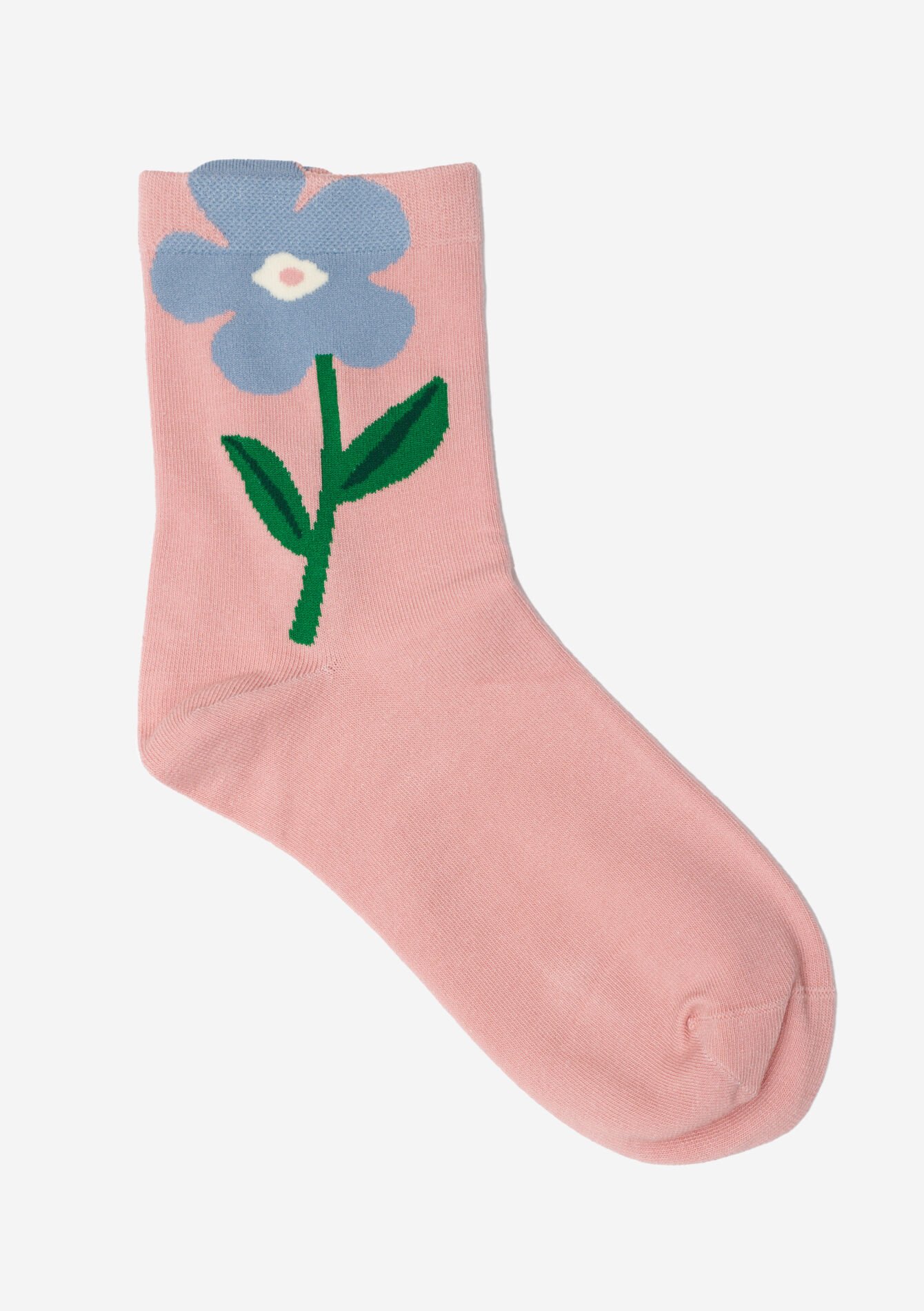 Sokken met grote bloem, Sokken met grote bloem - LIGHT PINK - 17101427_1303