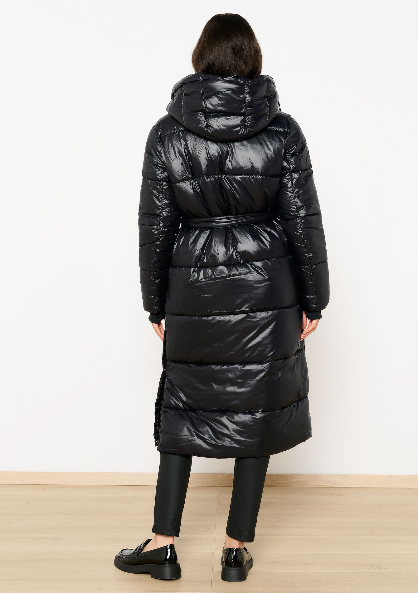 Manteau long matelassé, Manteau long matelassé - BLACK - 23000671_1119