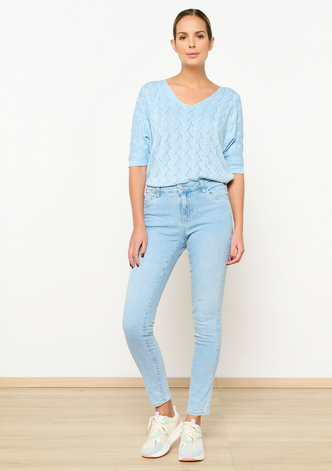Skinny jeans - BLUE BLEACHED - 22000496_0502