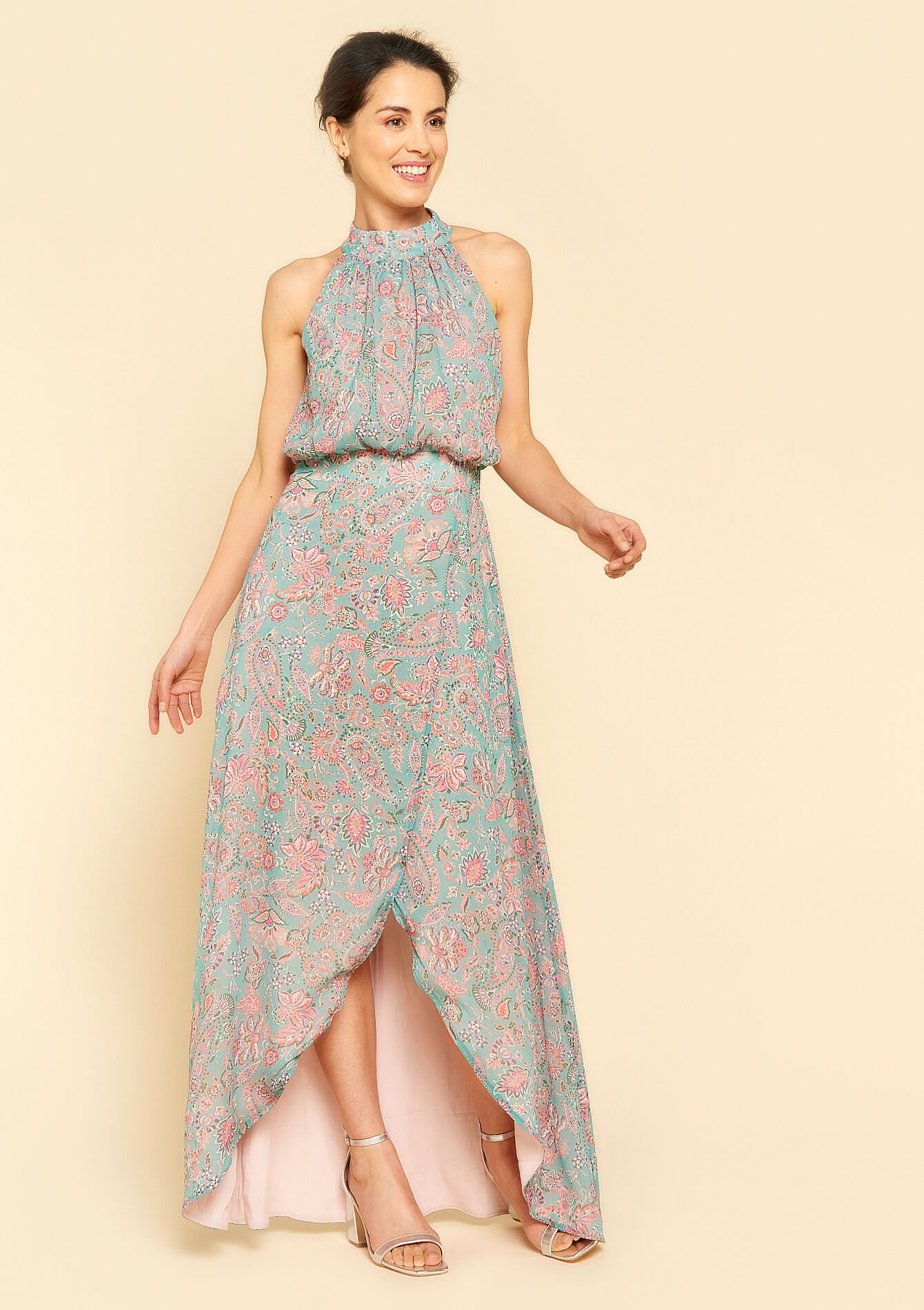 Robe pour demoiselle d'honneur, Robe pour demoiselle d'honneur - BLUE PASTEL - 08601921_3003