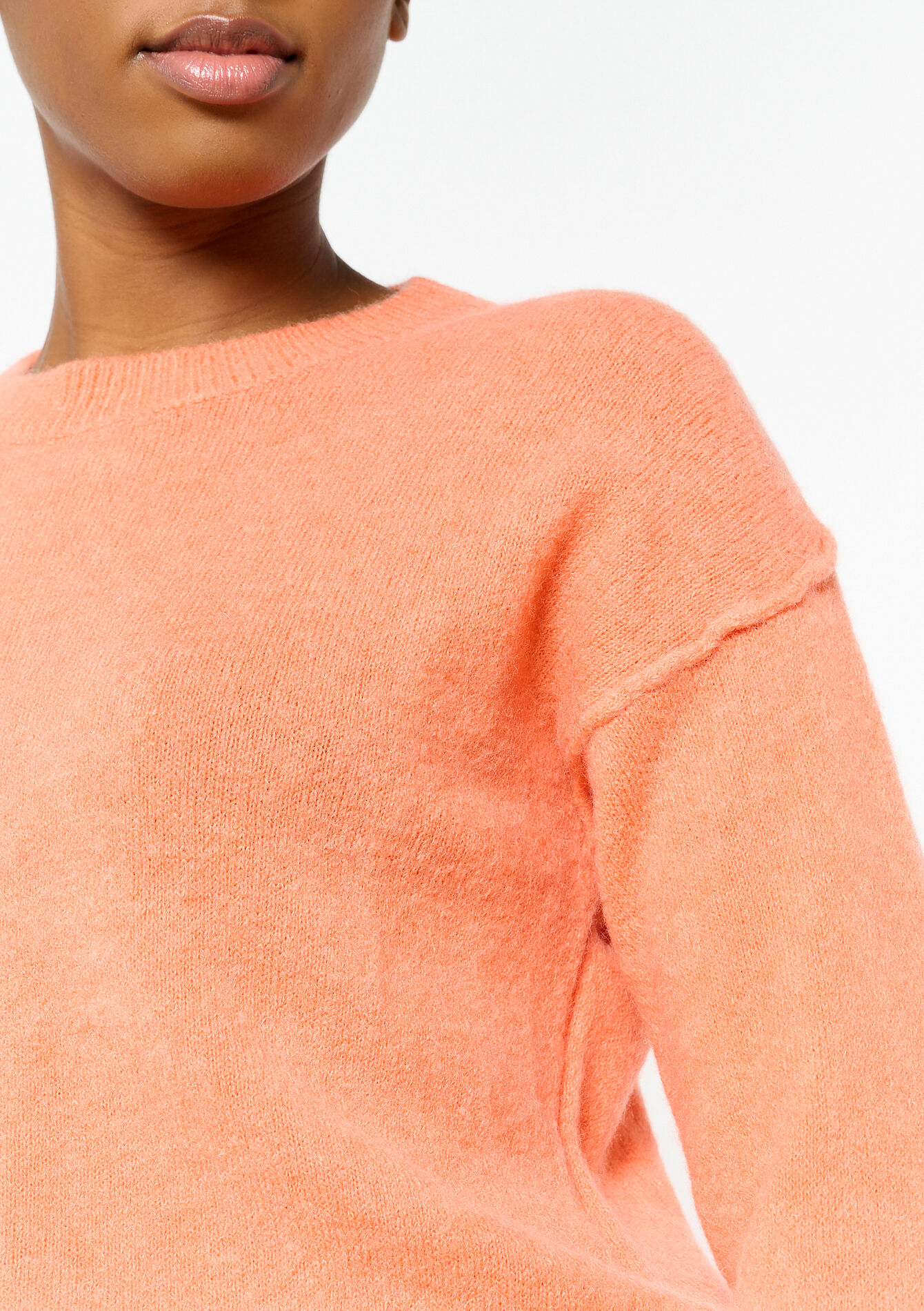 Pullover with alpaca wool - PINK BUBBLEGUM - 04006383