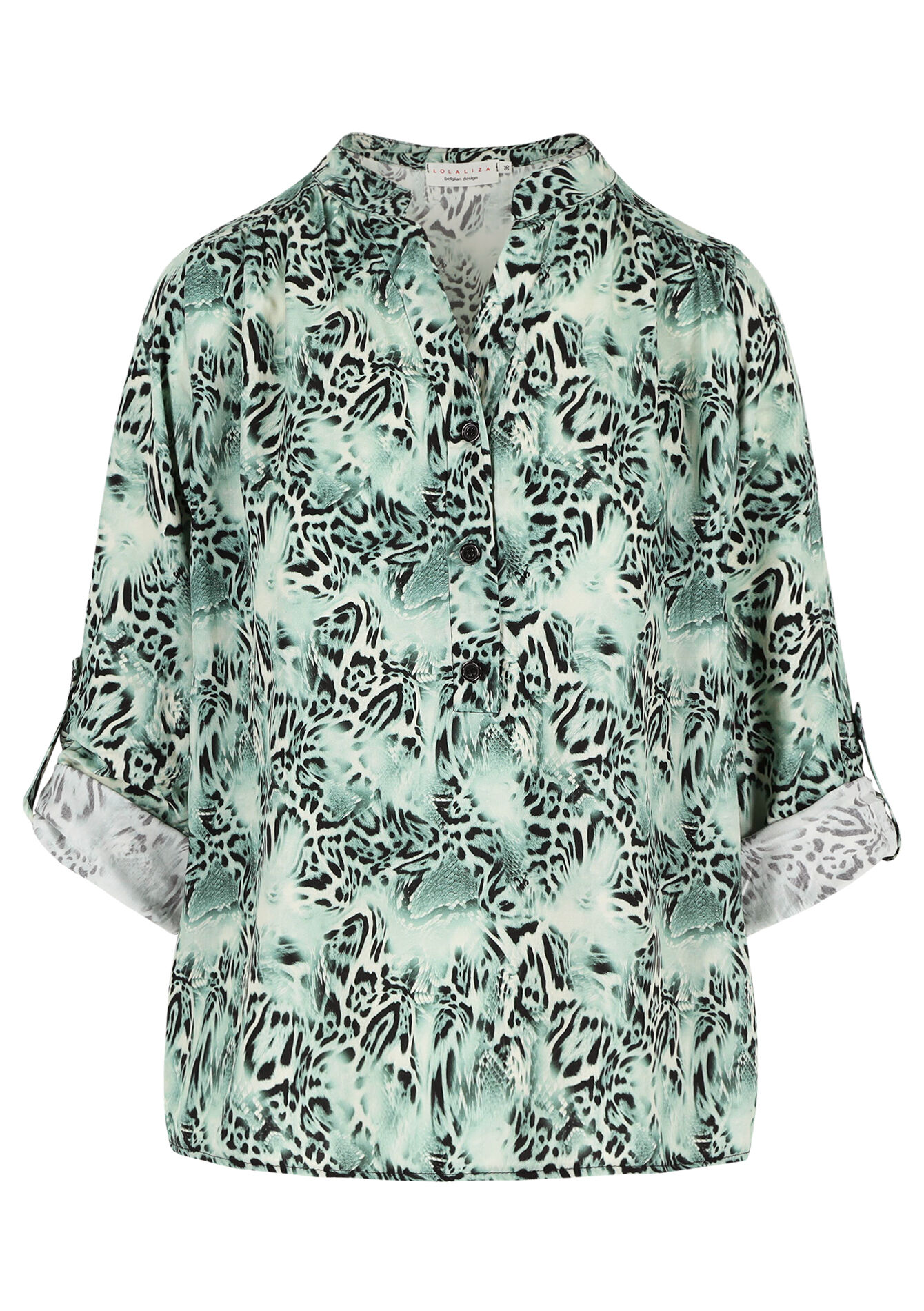 Blouse à imprimé animal, Blouse à imprimé animal - MINT GREEN - 05702747_1723