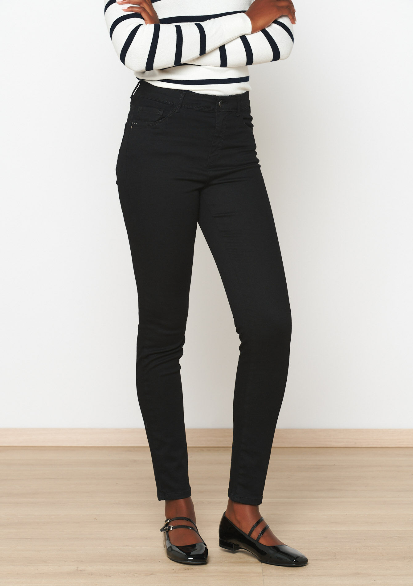 Multiple size slimfit trousers, Multiple size slimfit trousers - BLACK - 06004519_1119