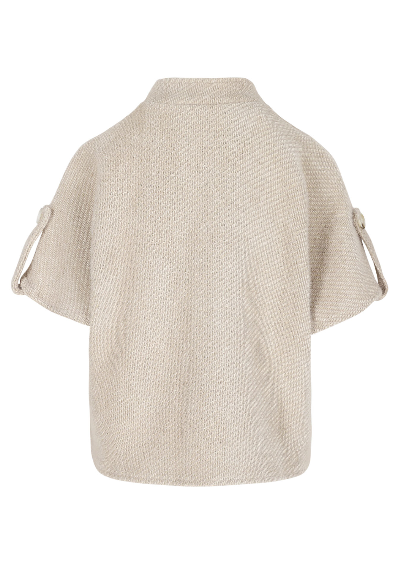 Soft short-sleeve jacket - LT BEIGE - 09101177_2527