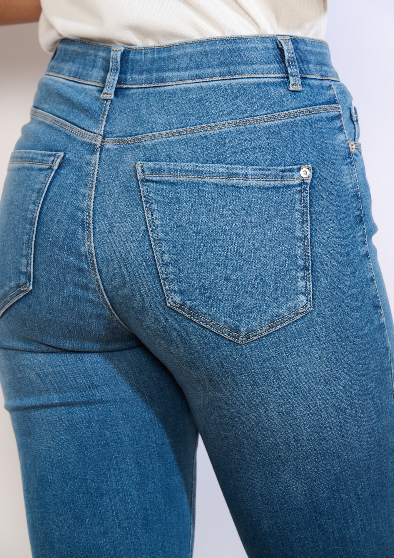 Multiple size bootcut jeans - MEDIUM BLUE - 22000654_0500