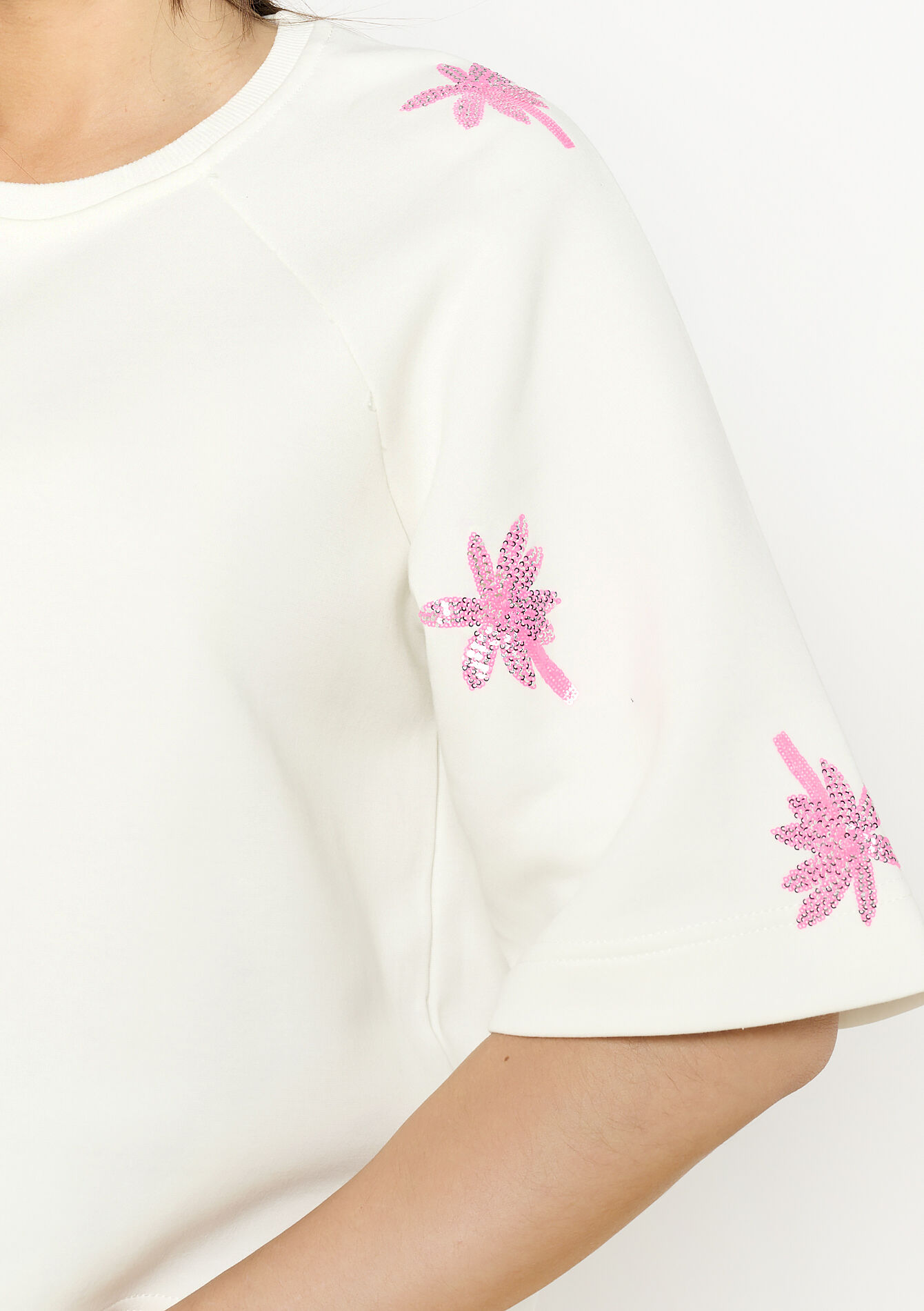 Relaxed embroidered sweatshirt, Relaxed embroidered sweatshirt - OFFWHITE - 03001770_1001