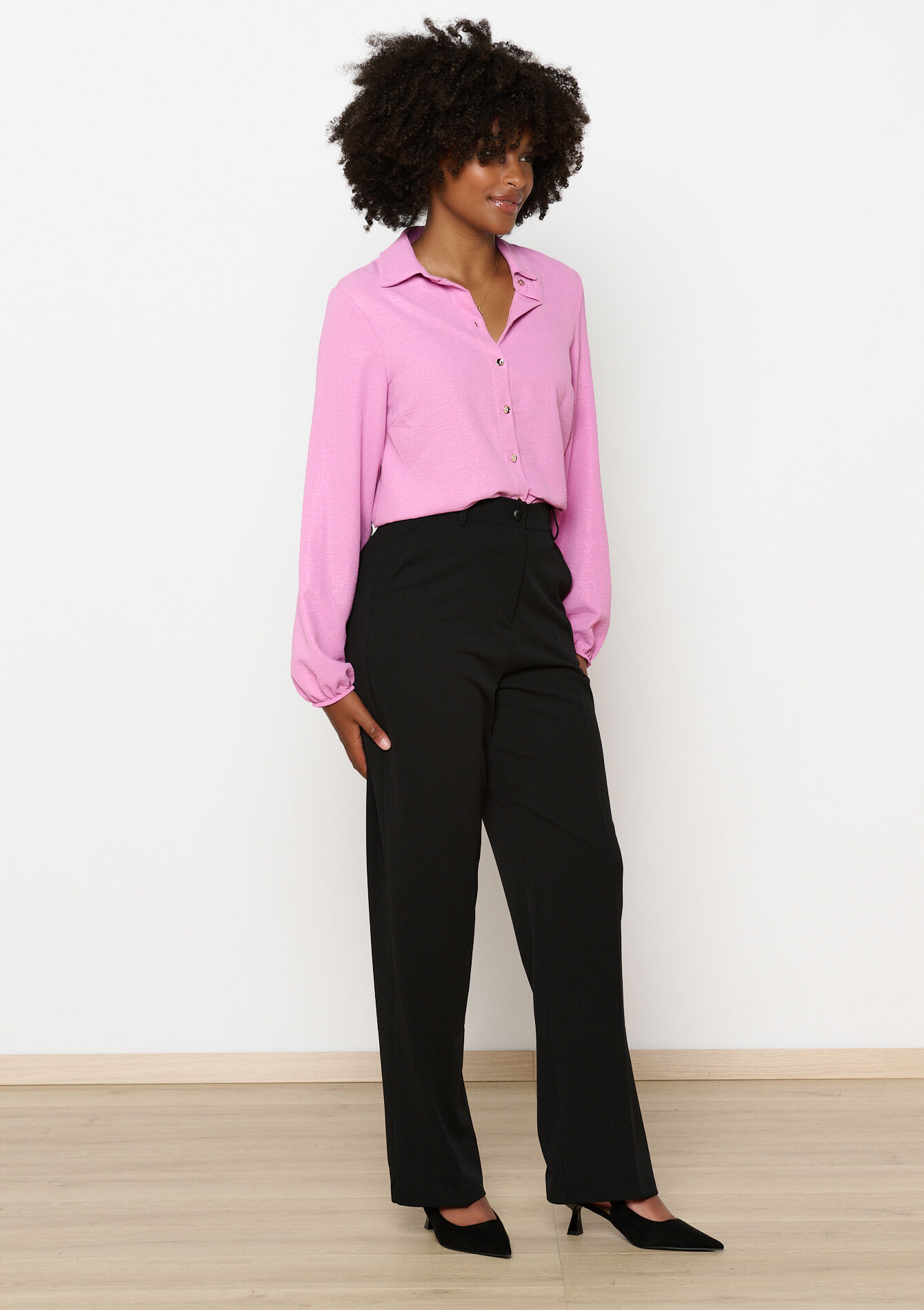 Rechte broek - BLACK - 06100643_1119