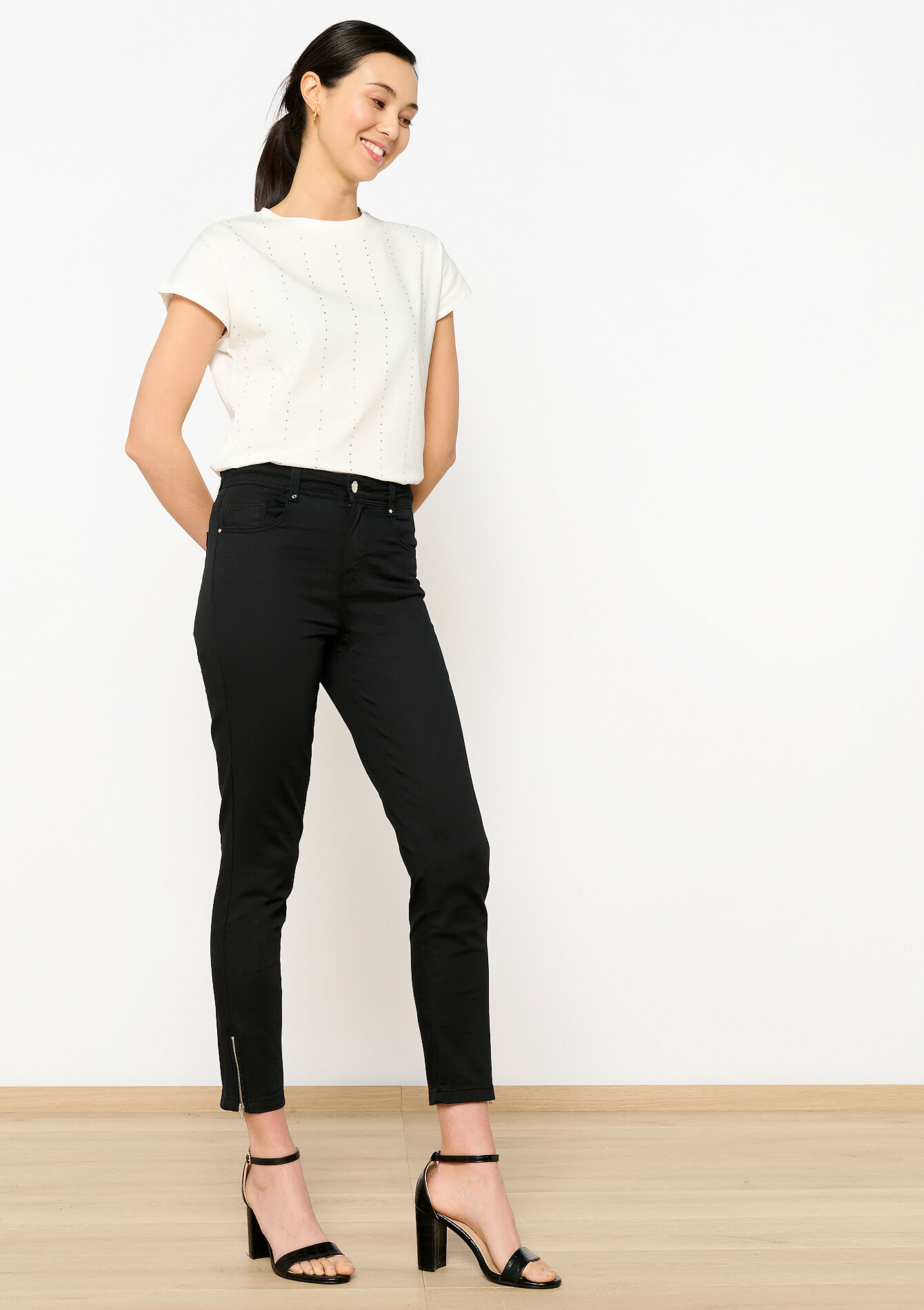 Slimfit trousers, Slimfit trousers, , back