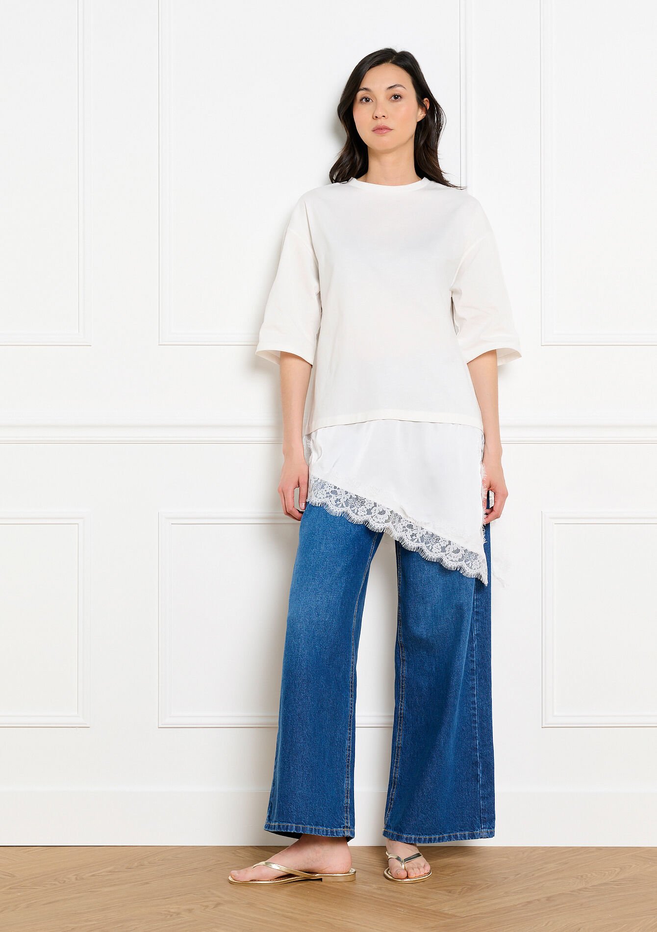 T-shirt asymétrique, T-shirt asymétrique, , hi-res