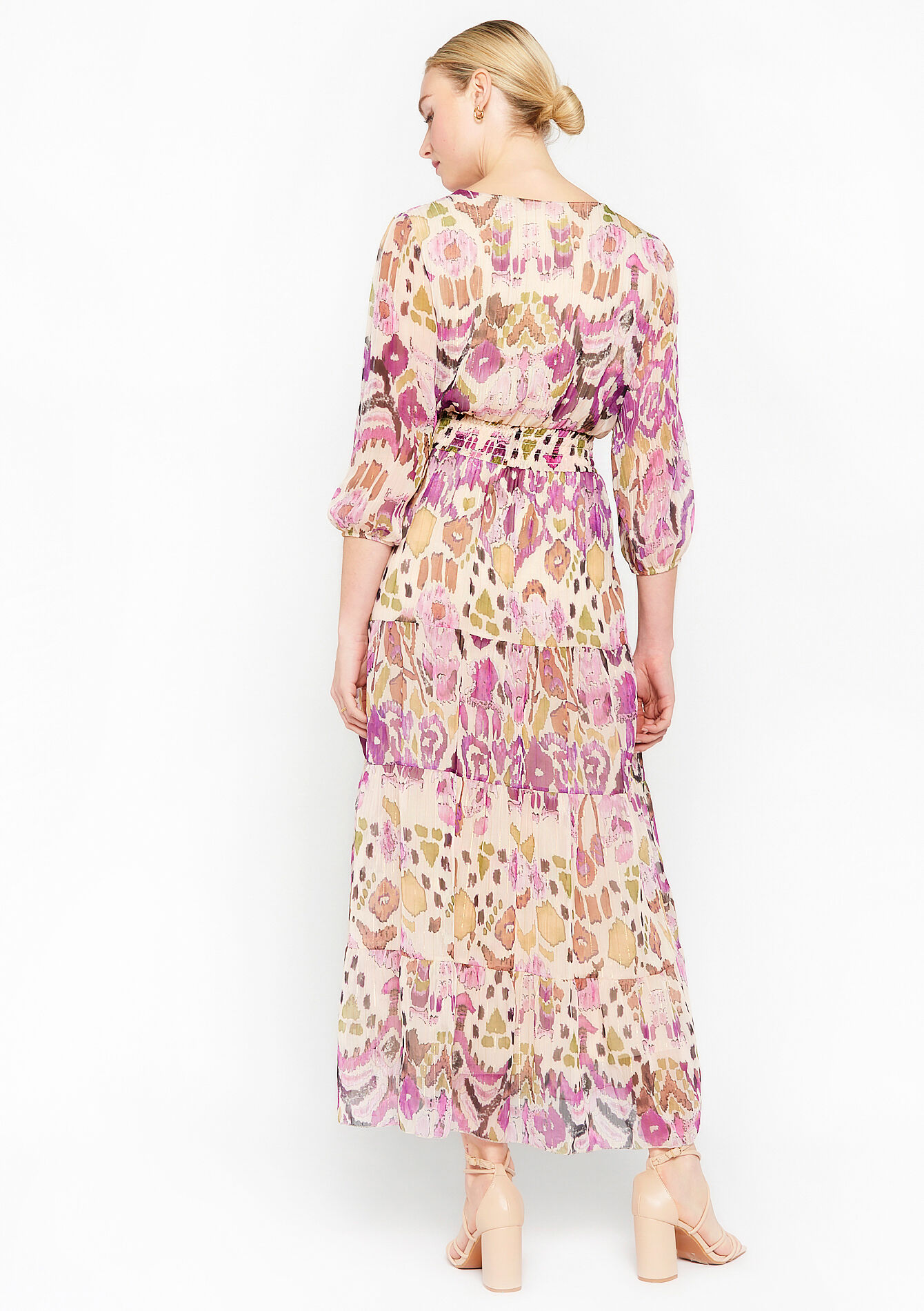 Maxi dress with ethnic print, Maxi dress with ethnic print - VIOLINE - 08601895_2576